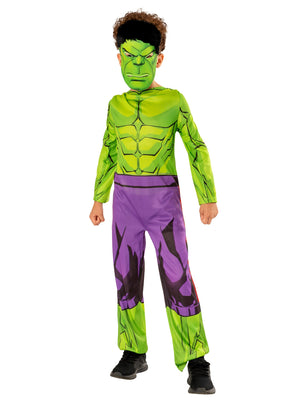 The Incredible Hulk, Avengers, Green, Disney - Marvel, Kids Costumes, 7-8 years, Front