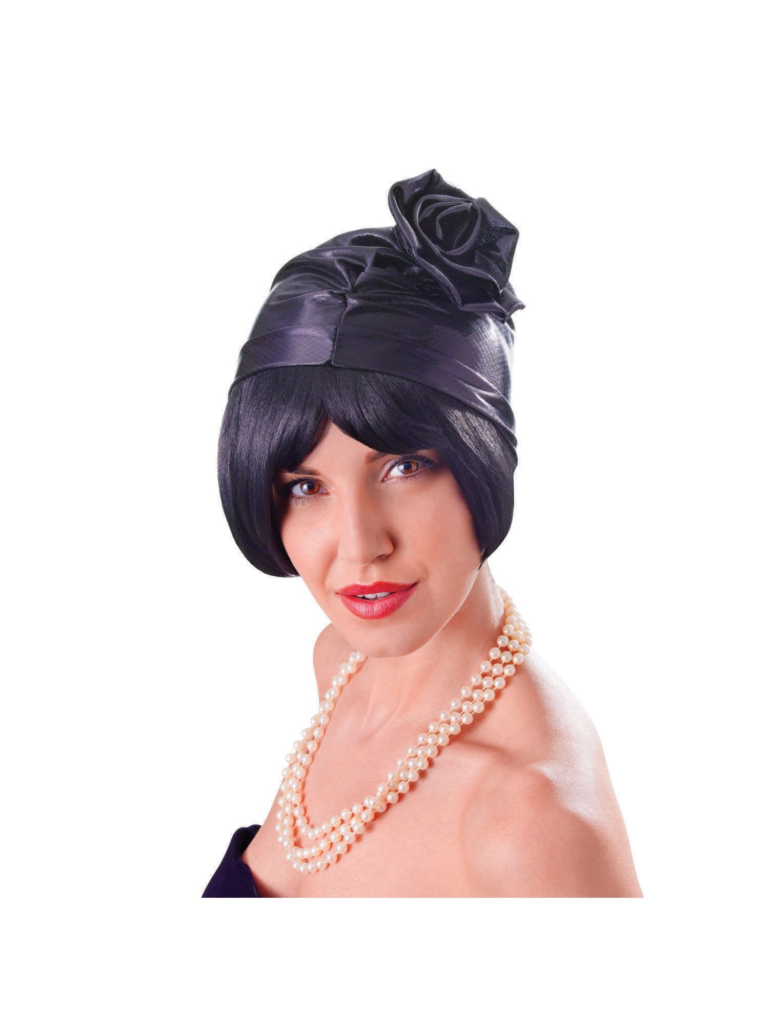 Flapper, Black, Forum, Hats, One Size, Front