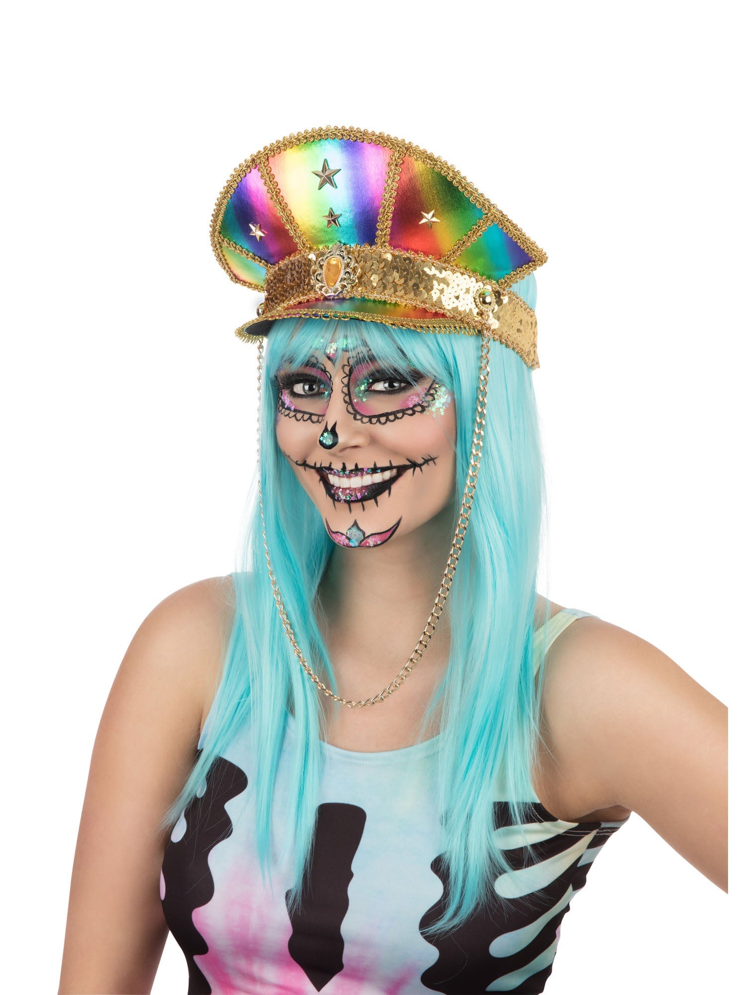 Rainbow, multi-colored, Forum, Hats, One Size, Front