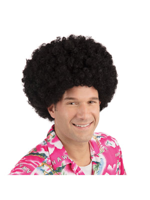 Black Afro, Black, Forum, Wigs, One Size, Front