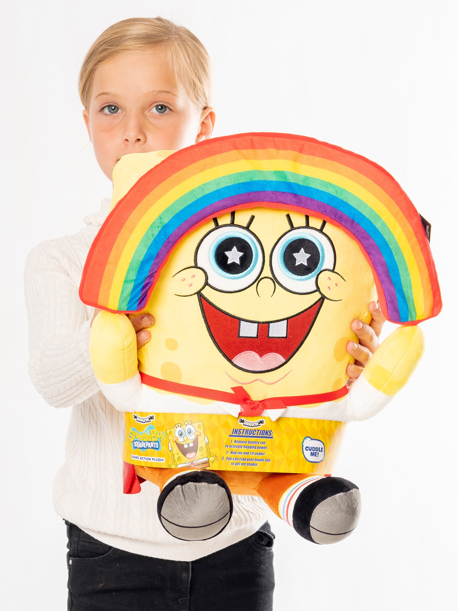 Spongebob Rainbow Hugme Vibrating Plush