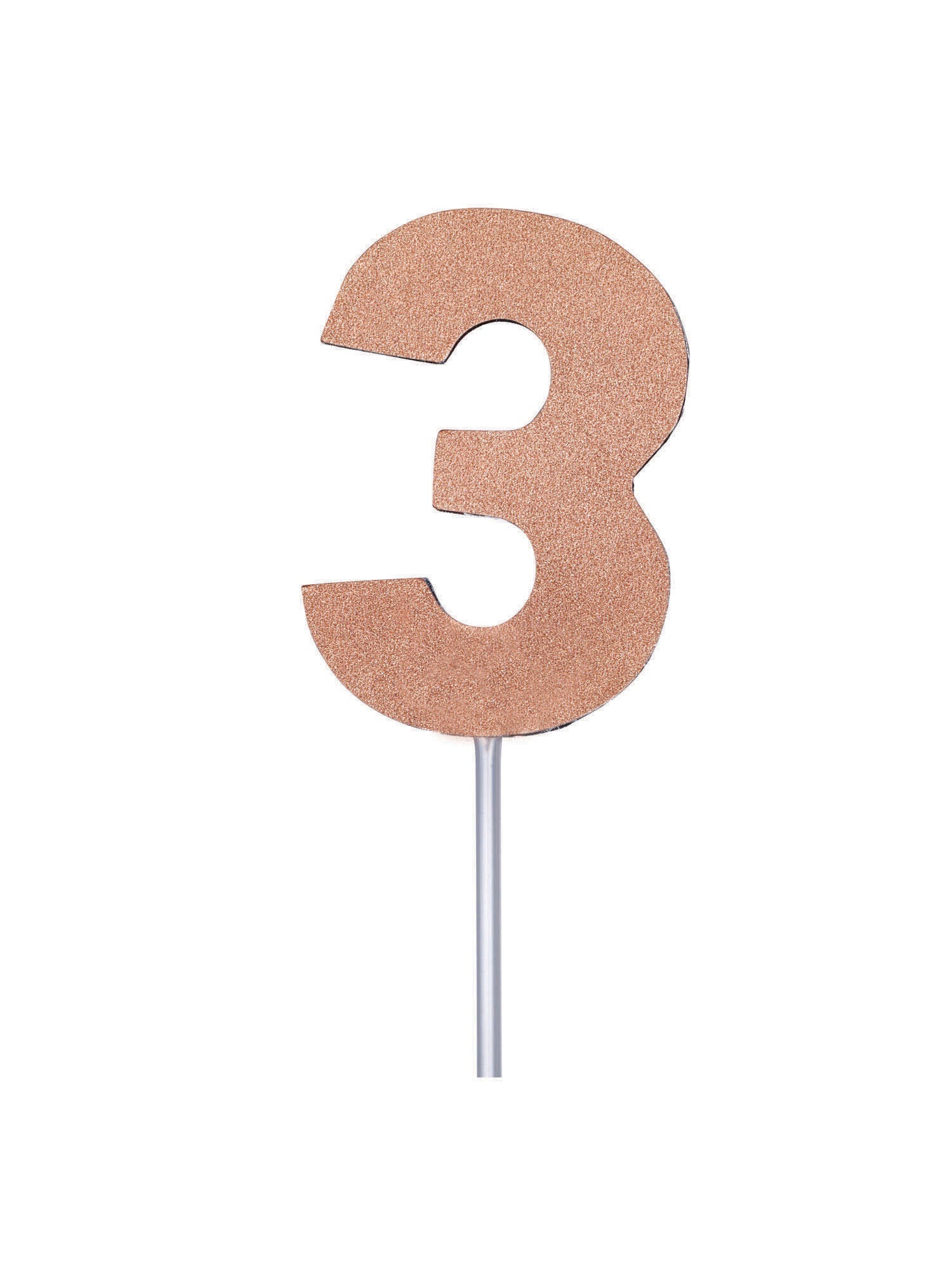 Cake Topper, Rose Gold, Forum, Party, One Size, Front