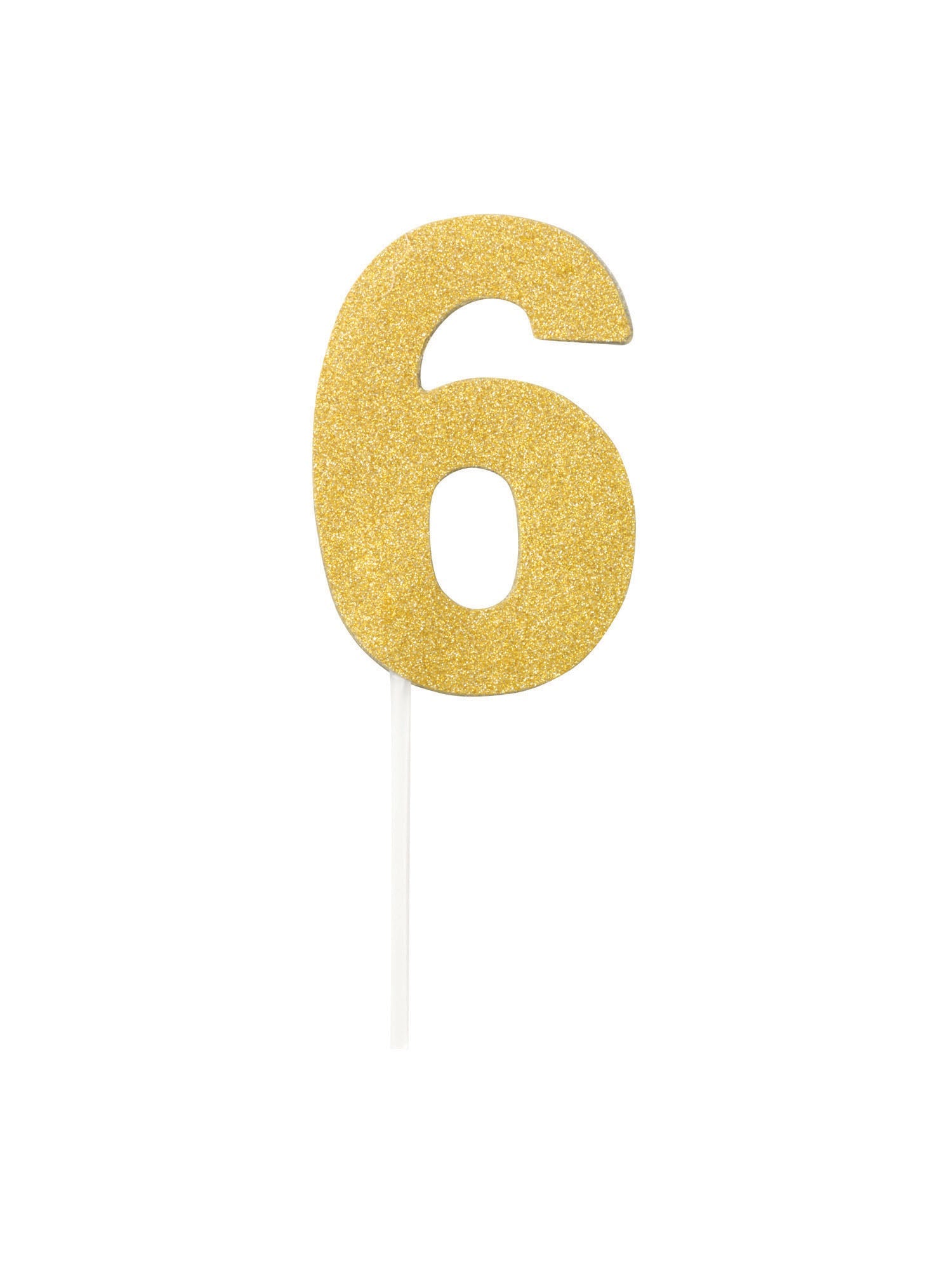 Cake Topper, Gold, Forum, Party, One Size, Front