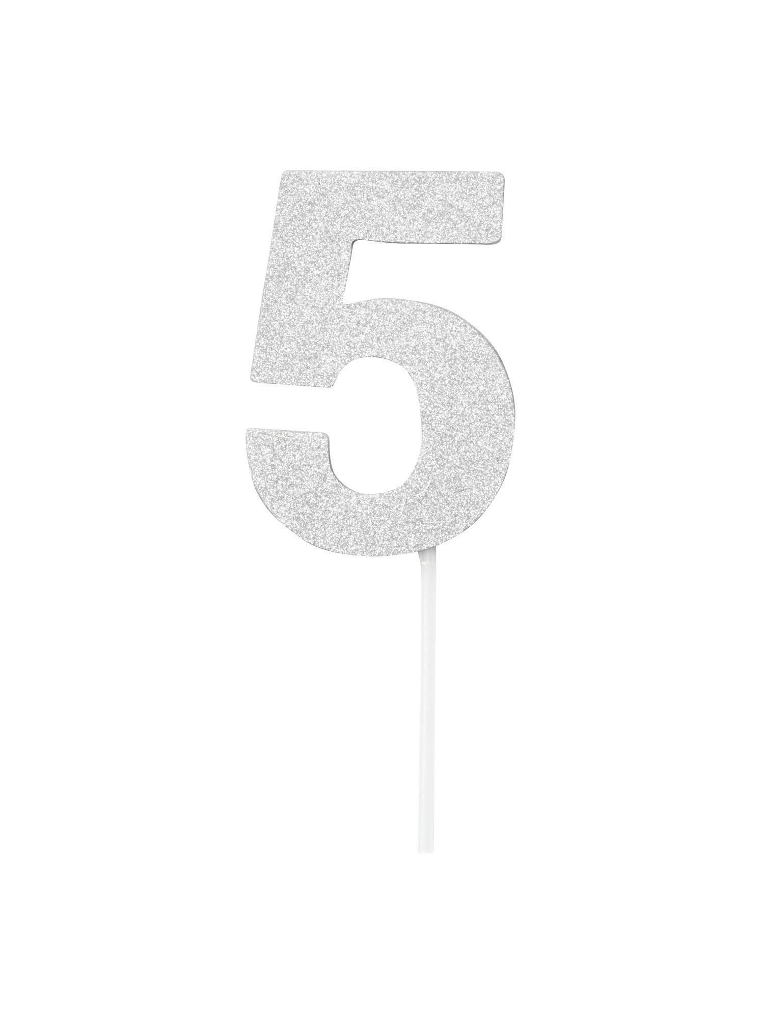 Cake Topper, Silver, Forum, Party, One Size, Front