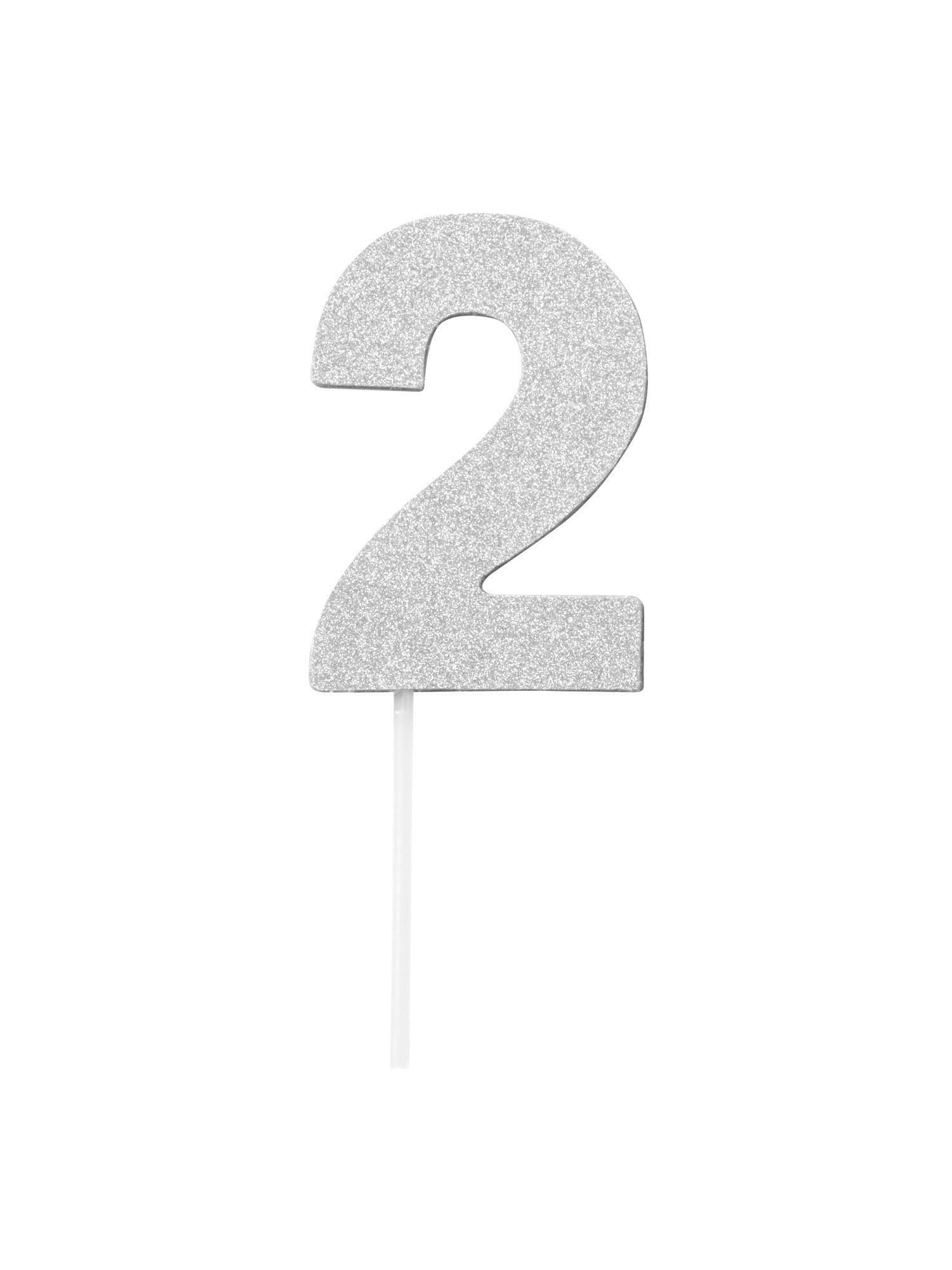 Cake Topper, Silver, Forum, Party, One Size, Front
