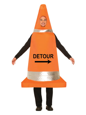 Traffic Cone, Multi, Forum, Adult Costume, Standard, Front