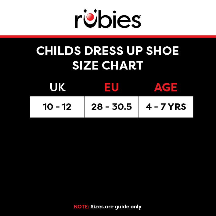 Size Charts UK Rubies Masquerade