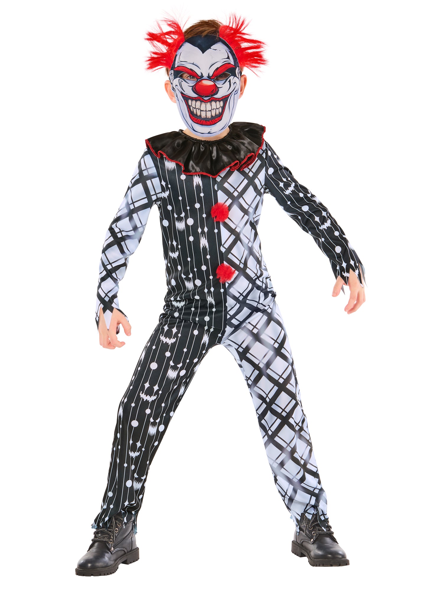 Monochrome Sinister Clown Suit