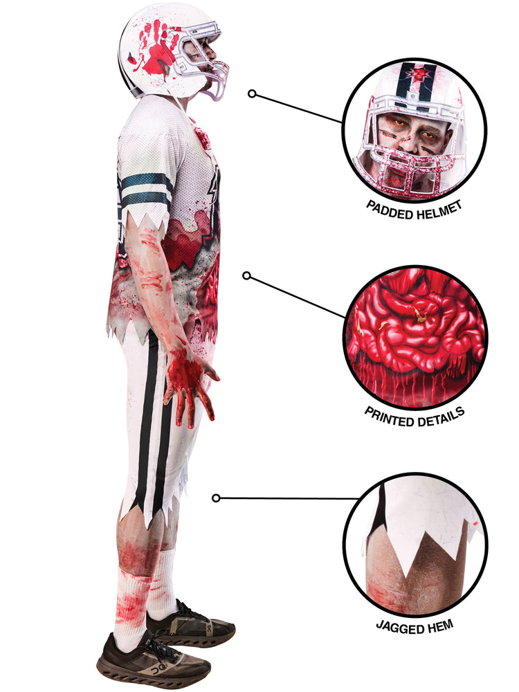 fantasy football helmets monster zombie Zombie American Footballer – UK Rubies Masquerade
