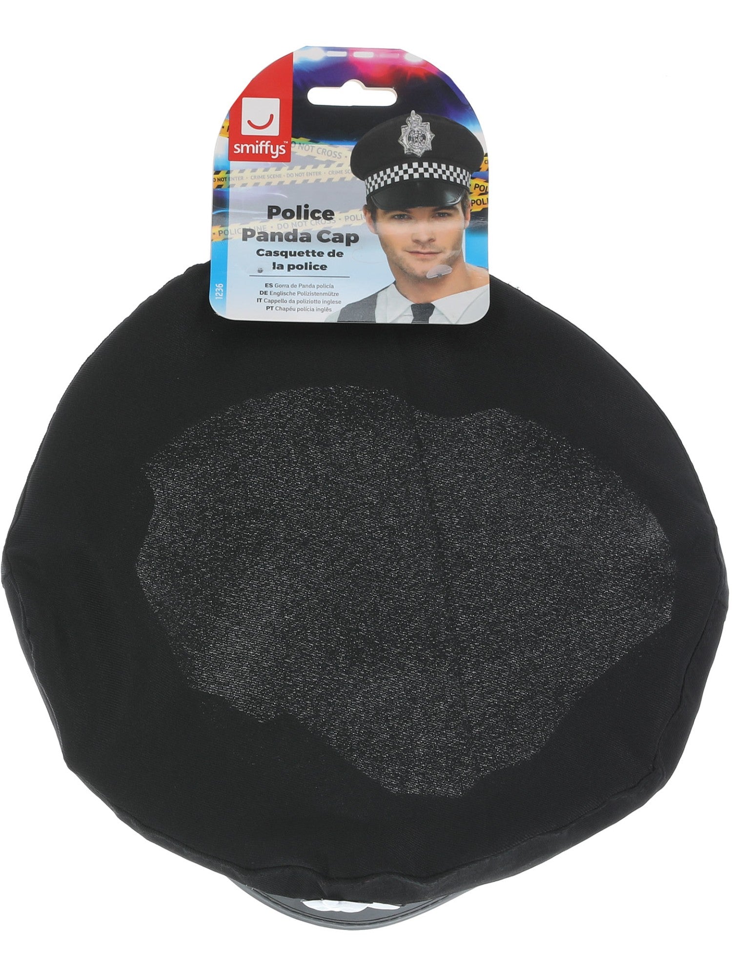 Police Panda Cap, Black