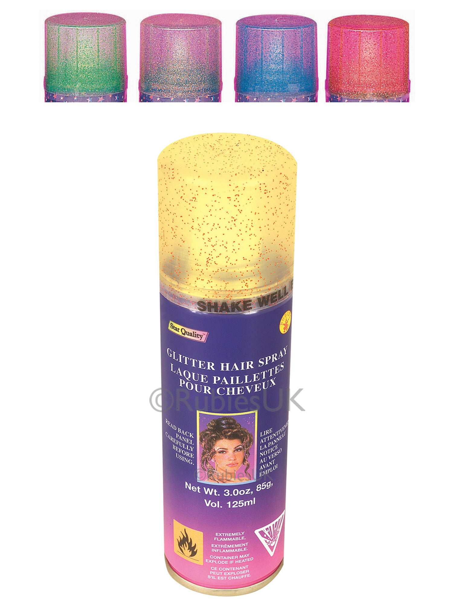 Multicoloured Glitter Hairspray