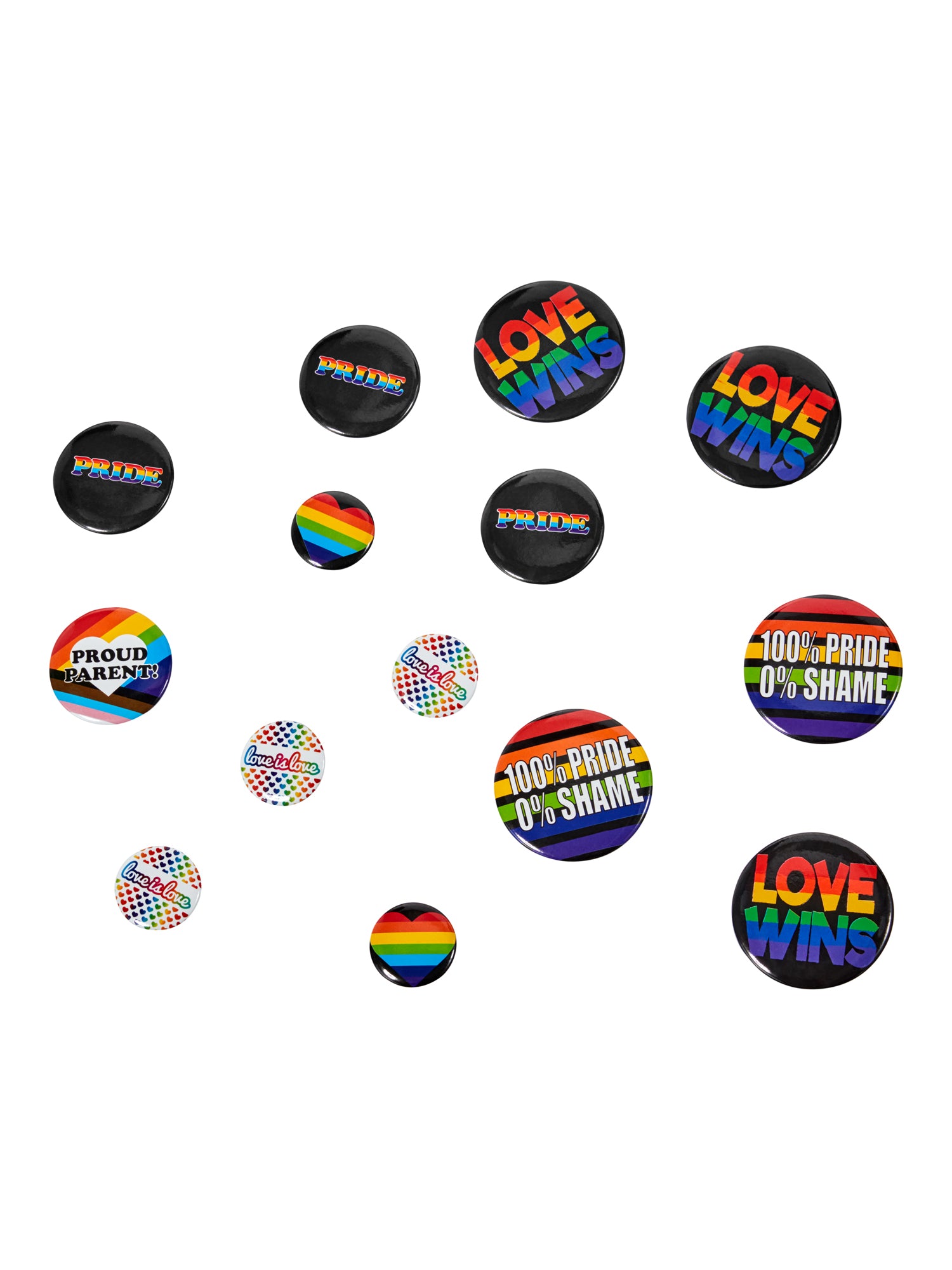 Pride - Pack Of 24 Rainbow Badges