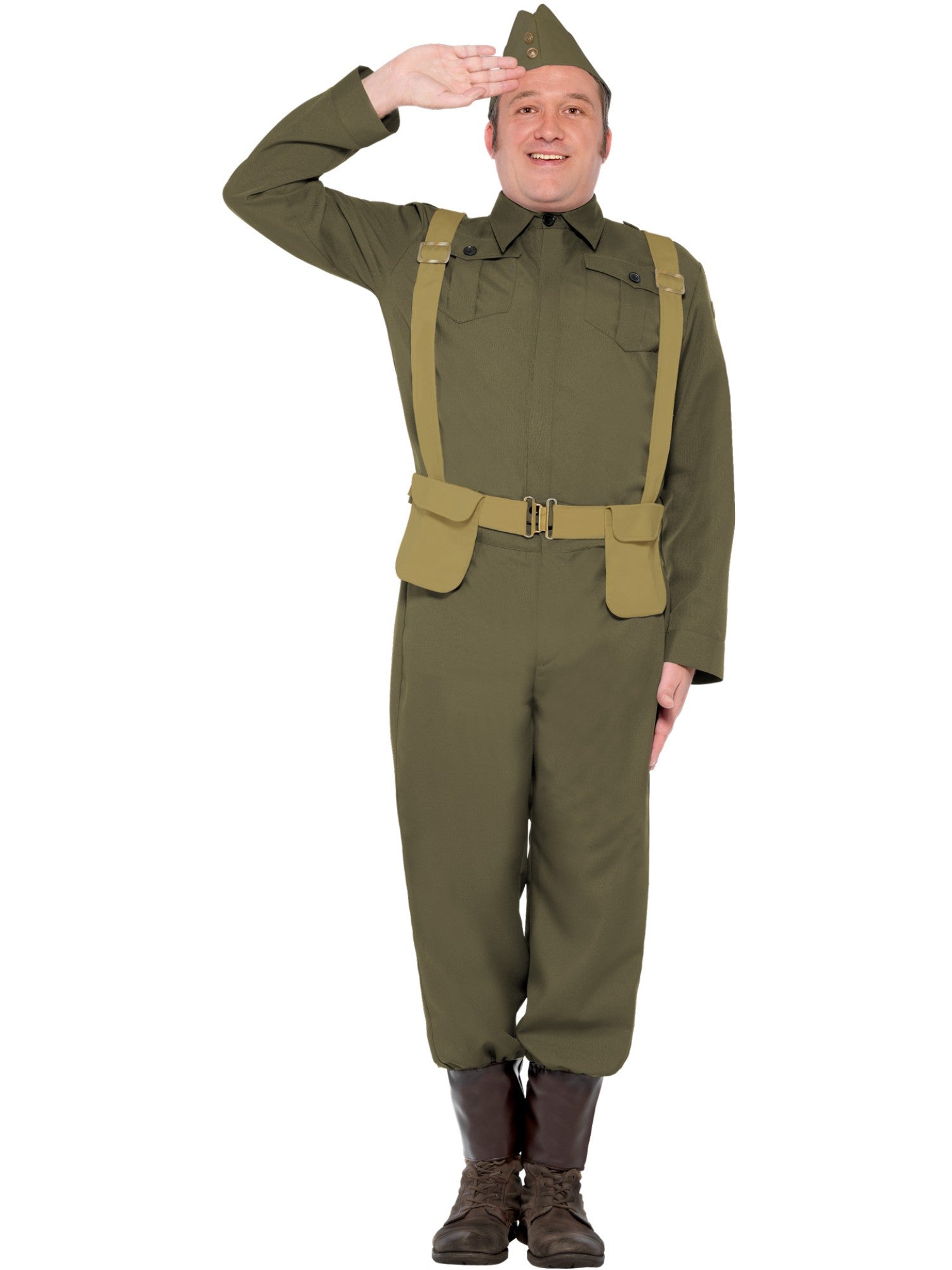 WW2 Home Guard Private Costume, Green