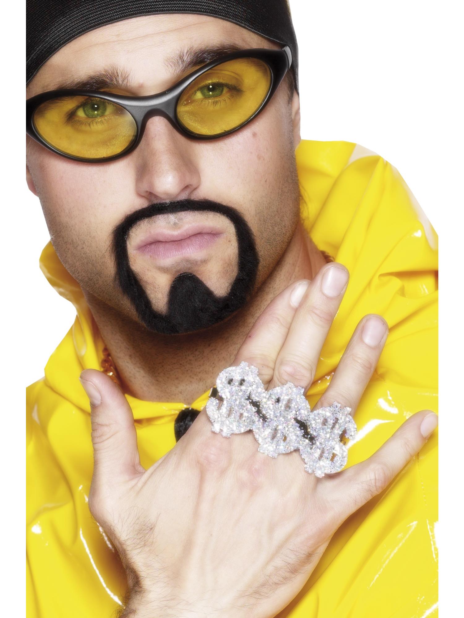 3 in 1 Dollar Rapper Ring, Silver
