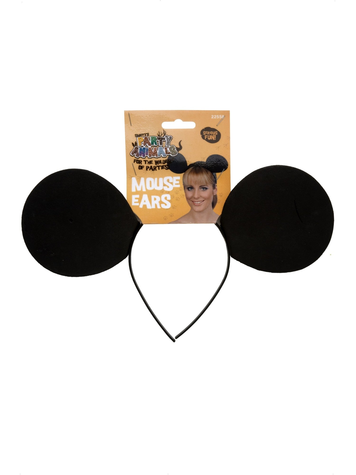 Mouse Ears on Headband, Black