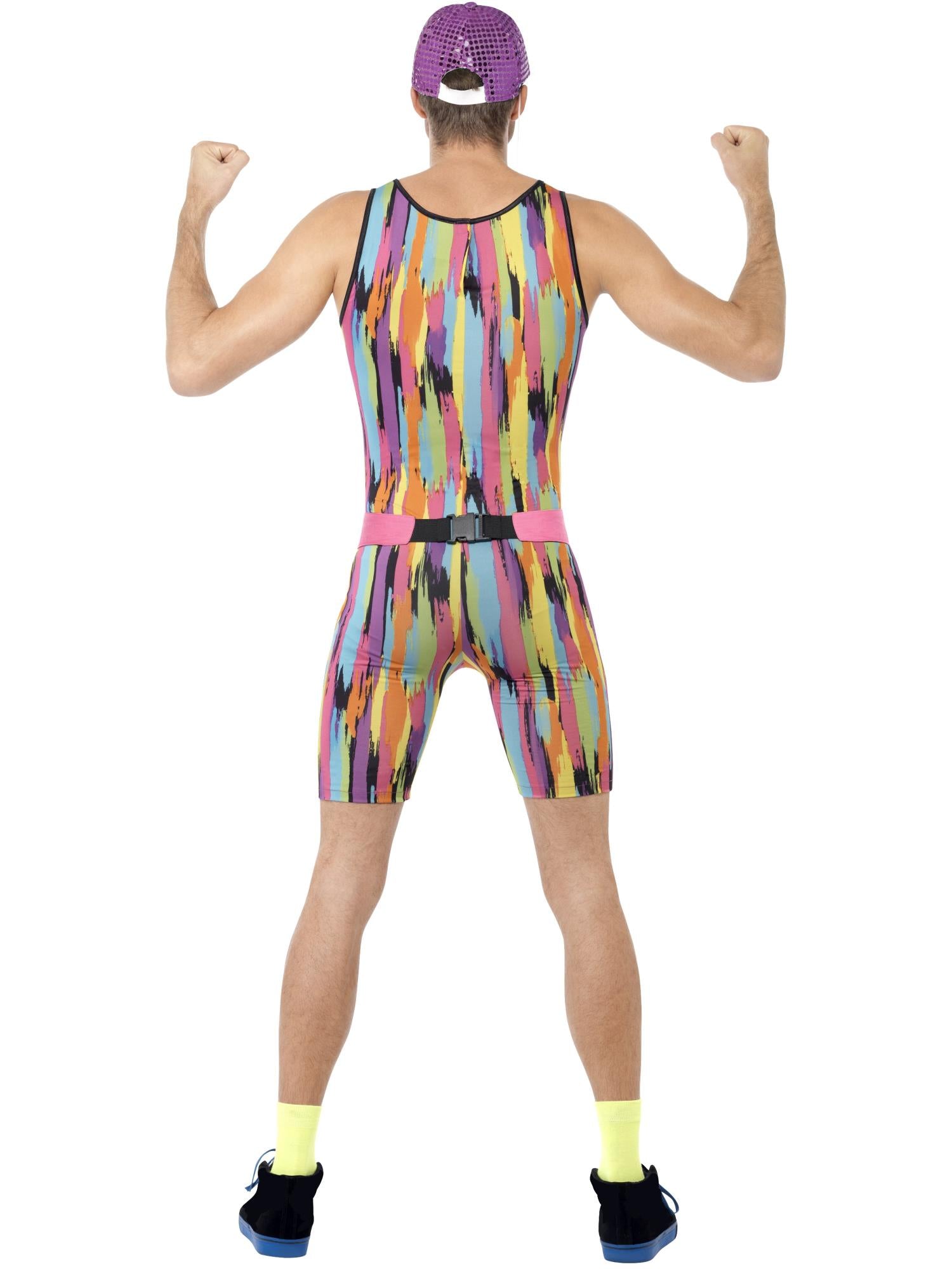Aerobics Instructor Costume, Multi-Coloured