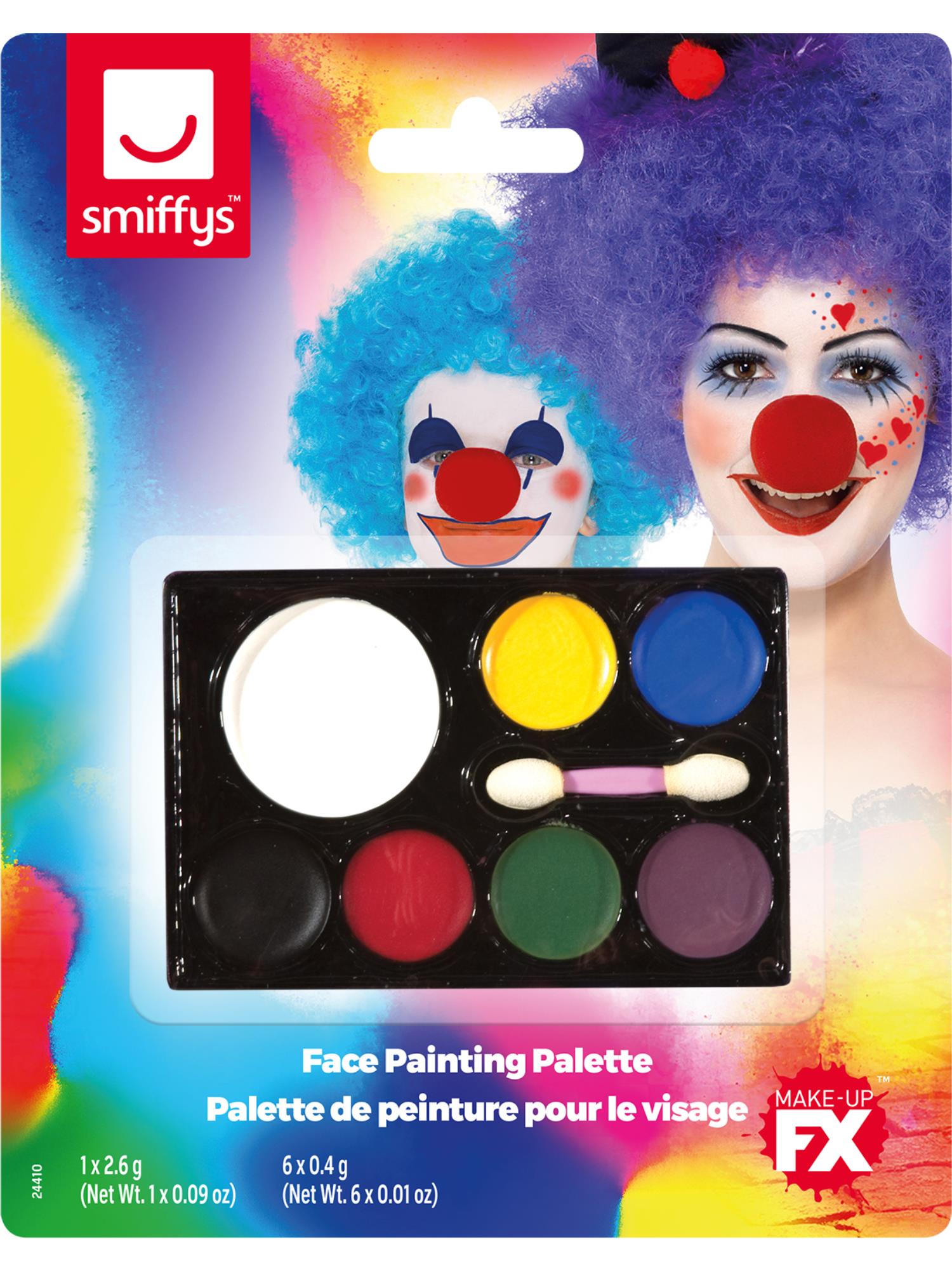 Smiffys Make-Up FX, 7 Colour Palette, Grease,