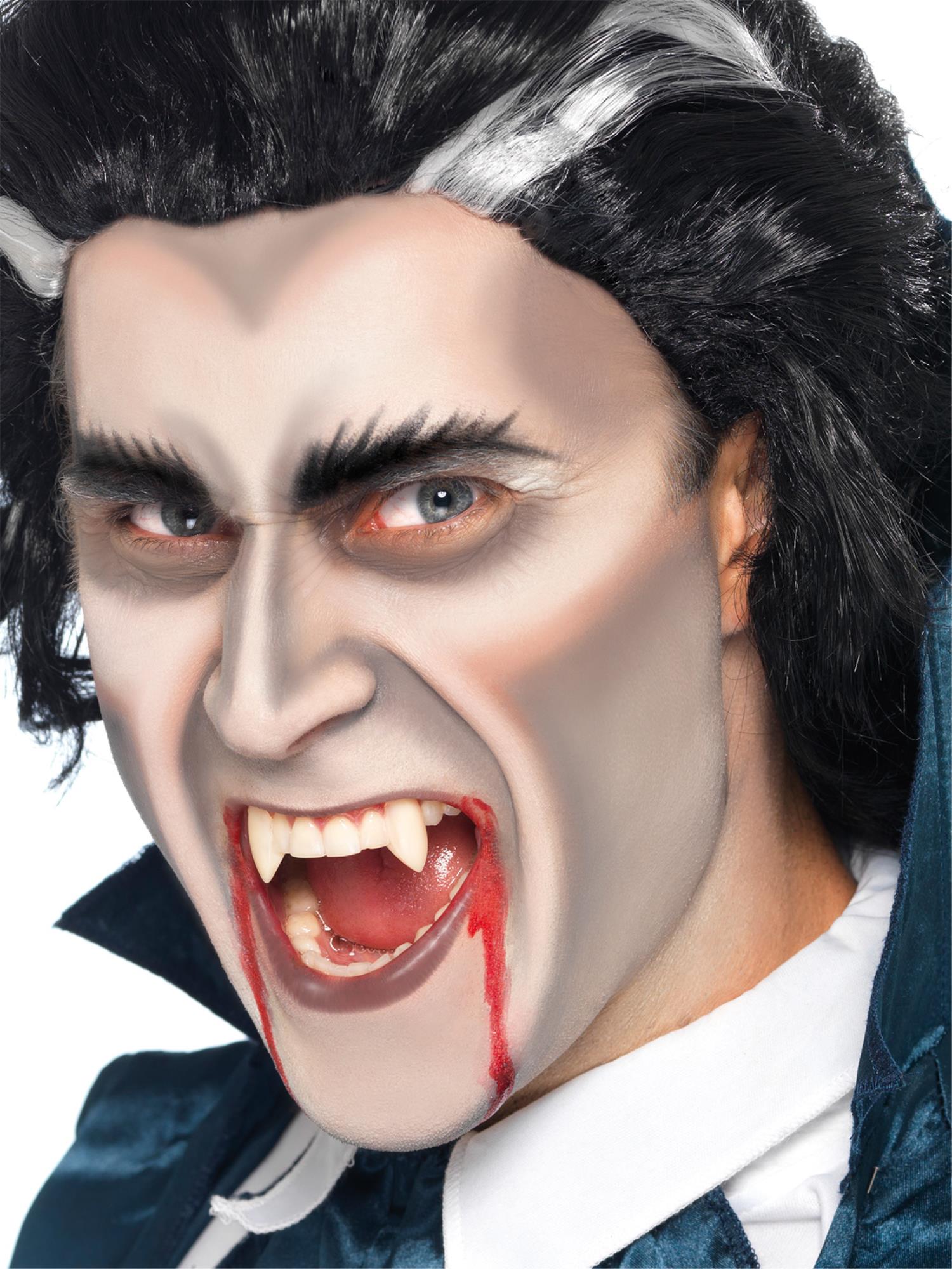 Smiffys Make-Up FX, Horror Vampire Teeth, White