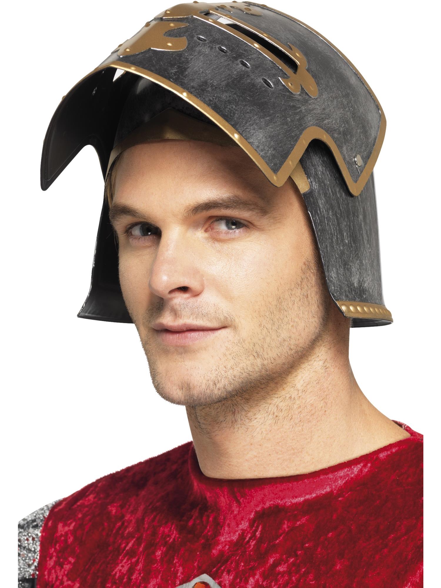 Medieval Crusader Helmet, Silver