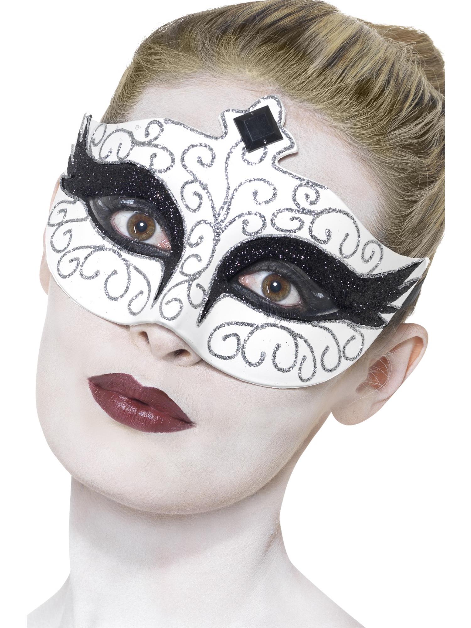 Gothic Swan Eyemask, White