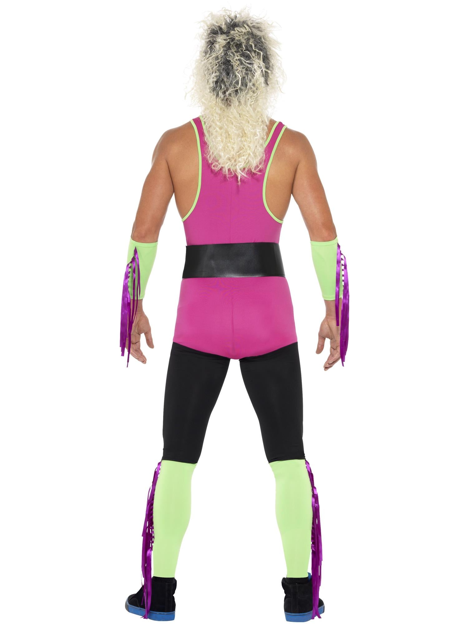 Retro Wrestler Costume, Multi-Coloured