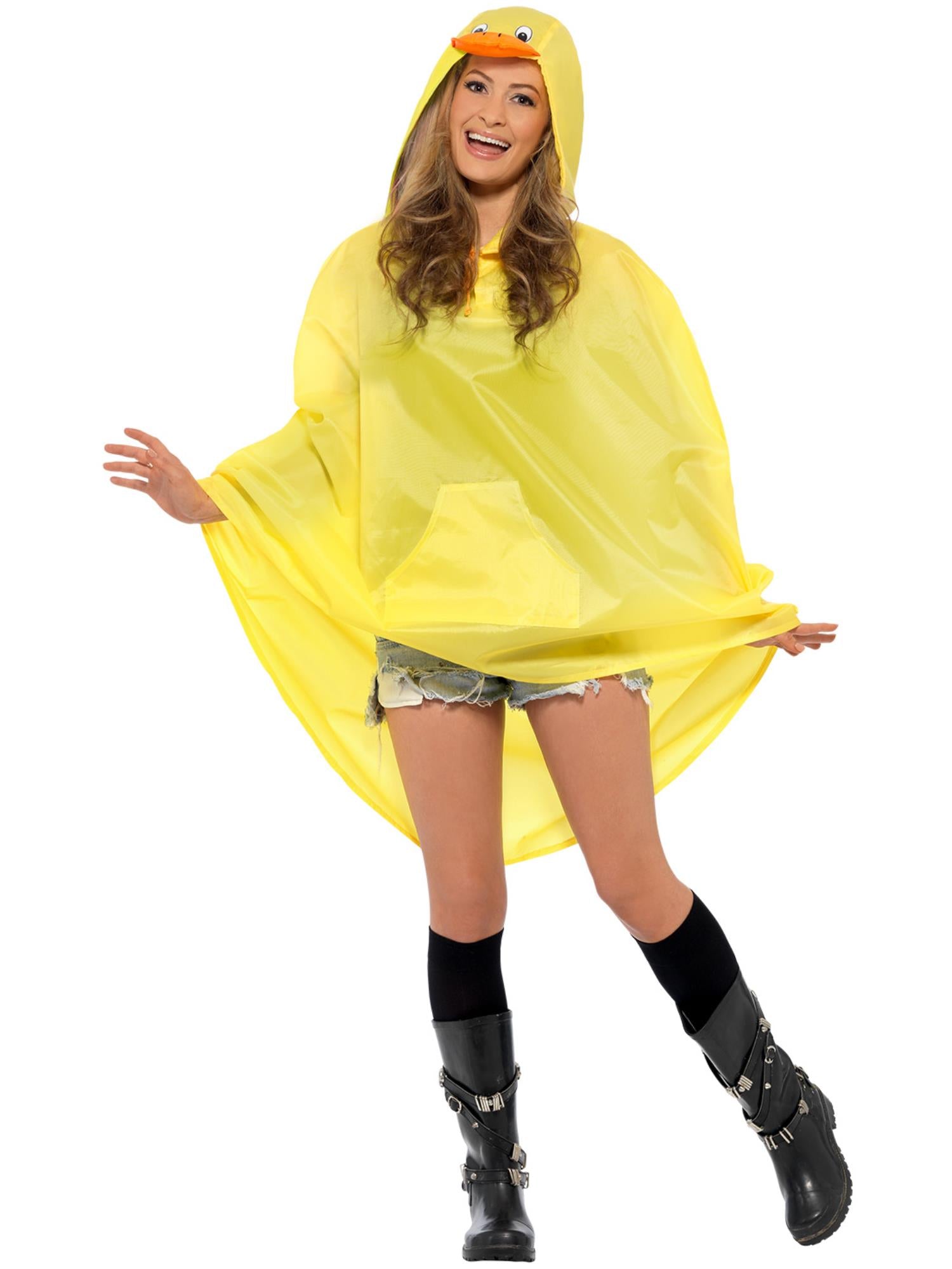 Duck Party Poncho, Yellow