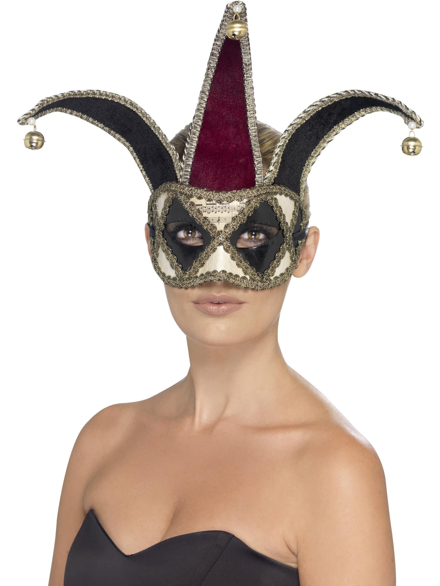 Gothic Venetian Harlequin Eyemask, Multi-Coloured