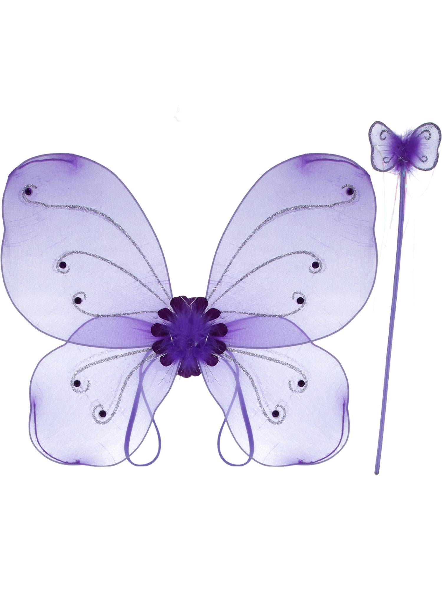Butterfly Wings & Wand, Purple