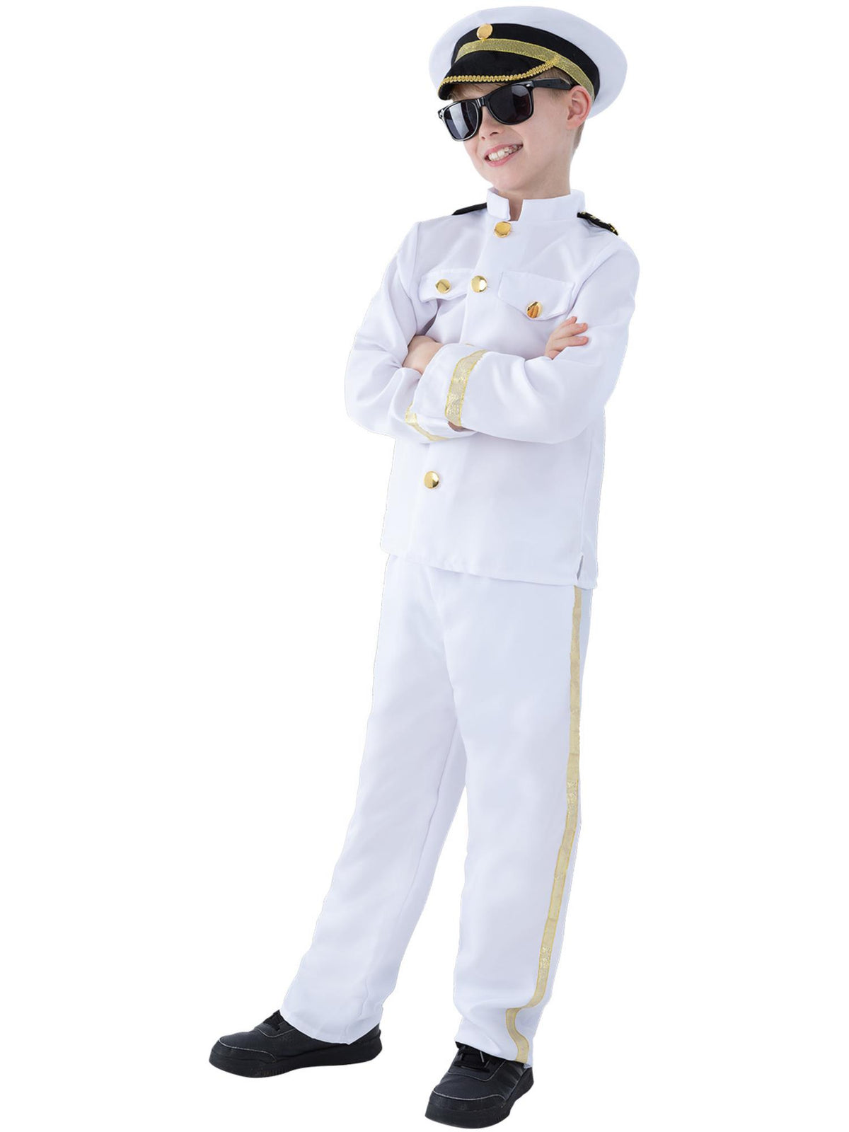 Captain Costume, Child, White