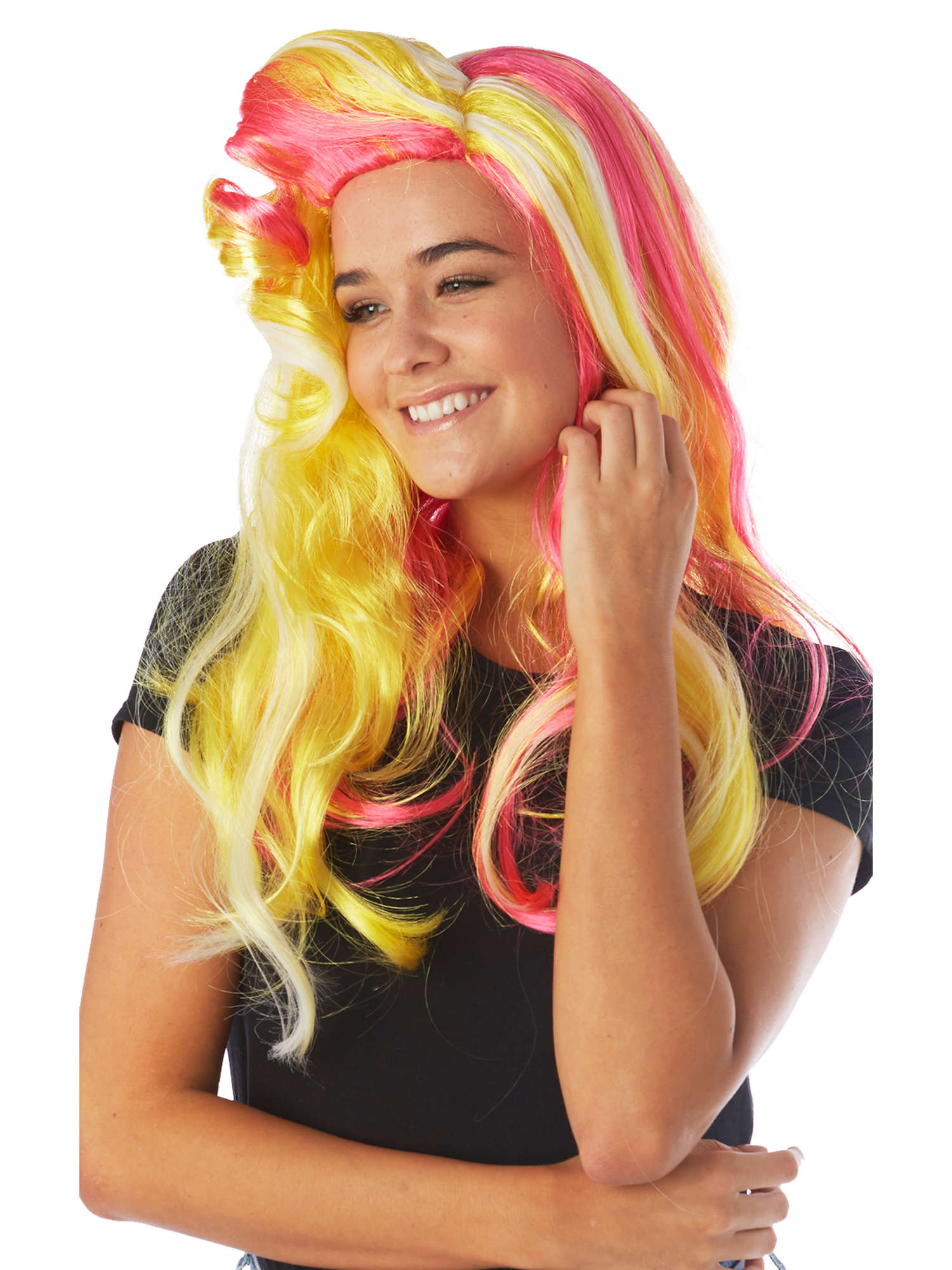 UV Rainbow Wig