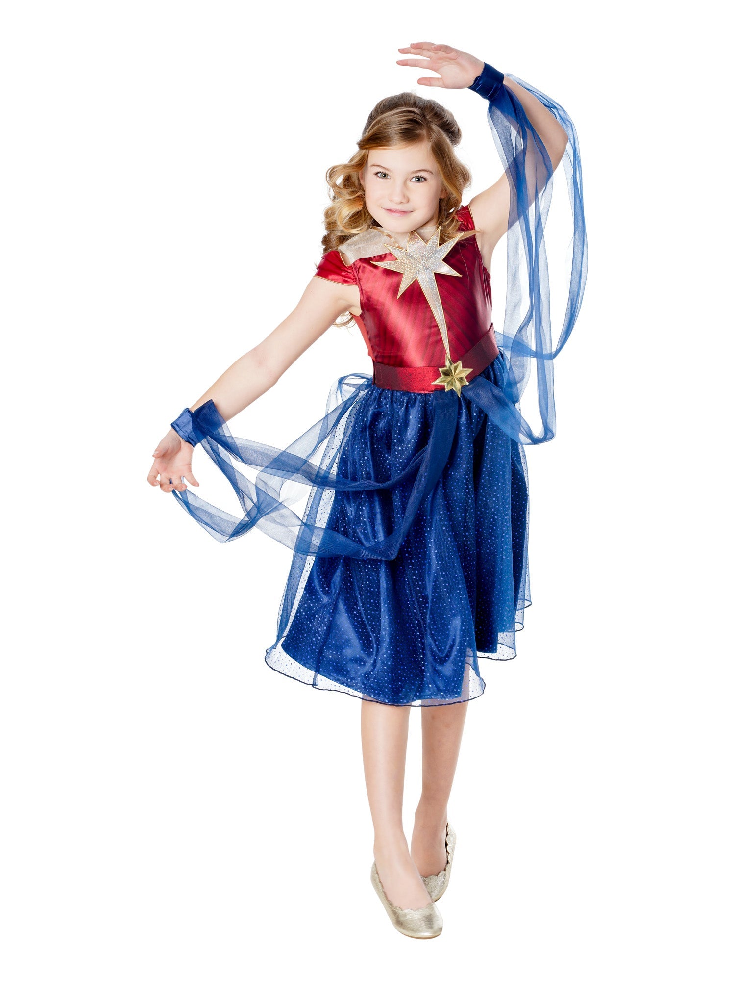 Captain Marvel, The Marvels, Disney - Marvel, Kids Costumes, , Front