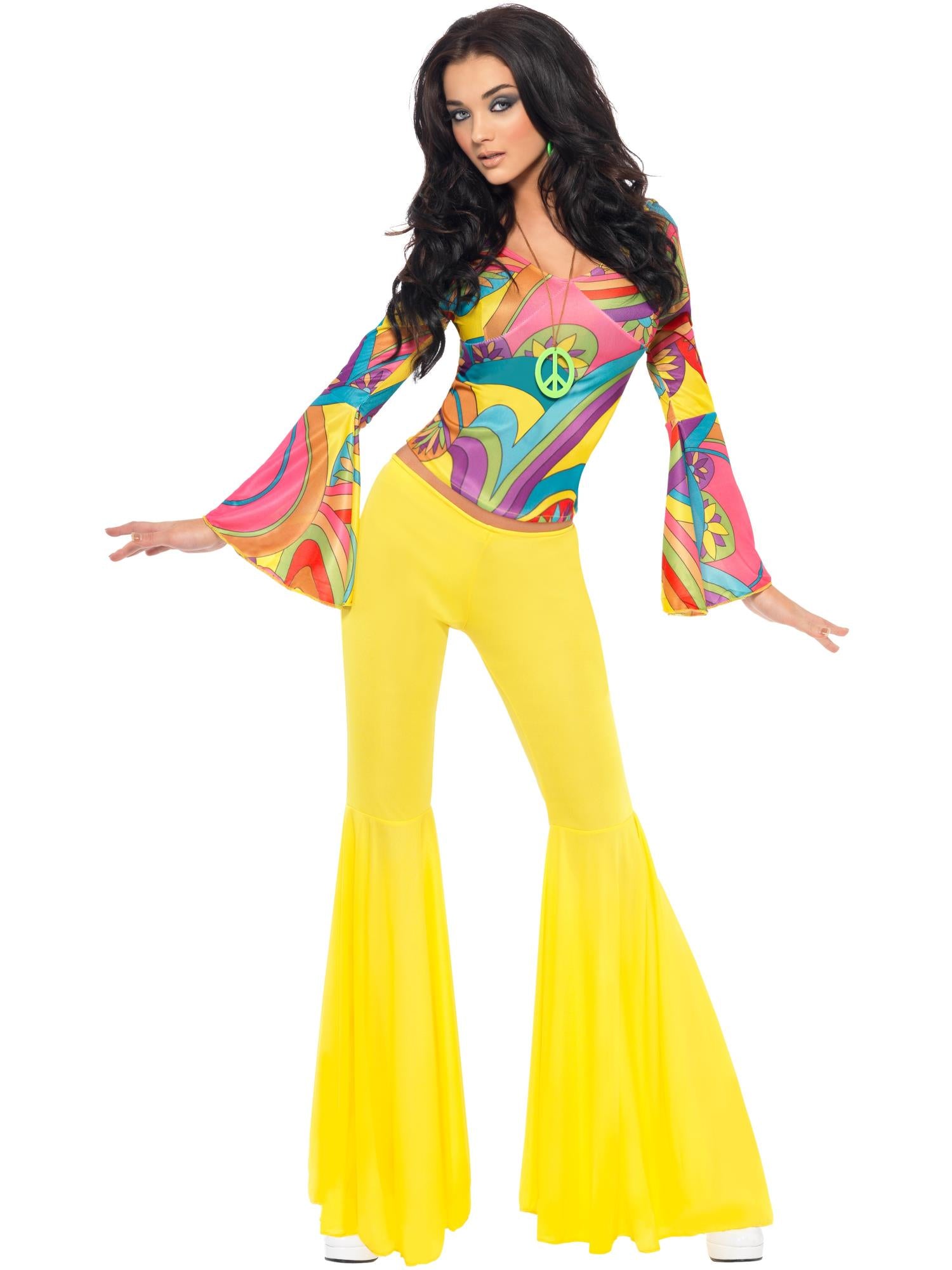 70s Groovy Babe Costume, Yellow