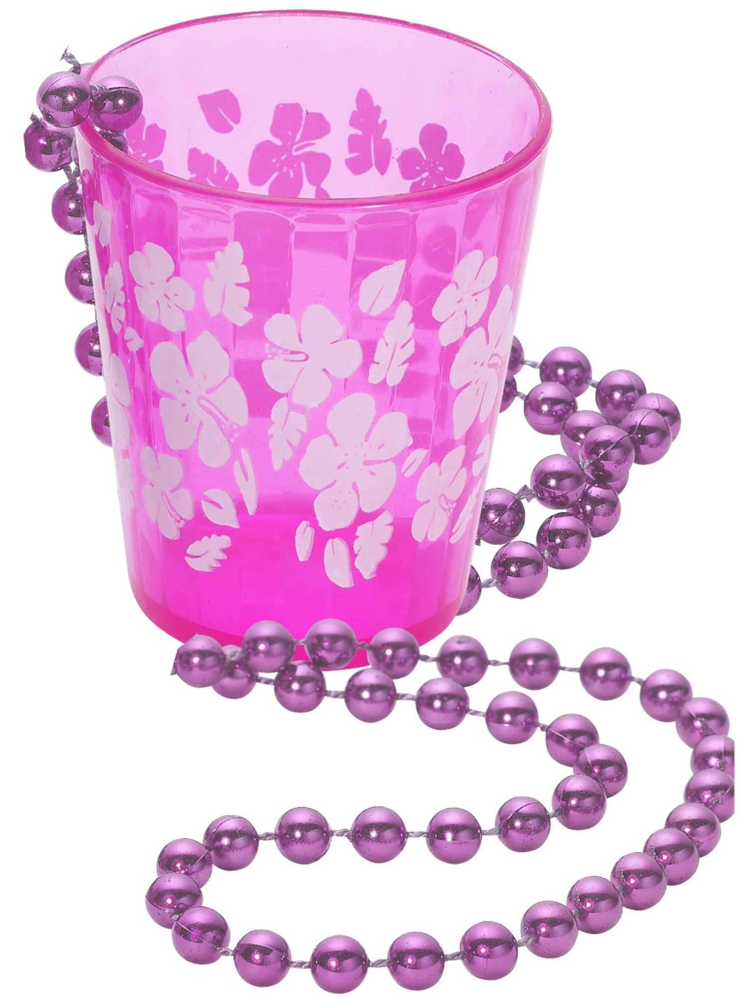 Shot Glass on Beads, Pink