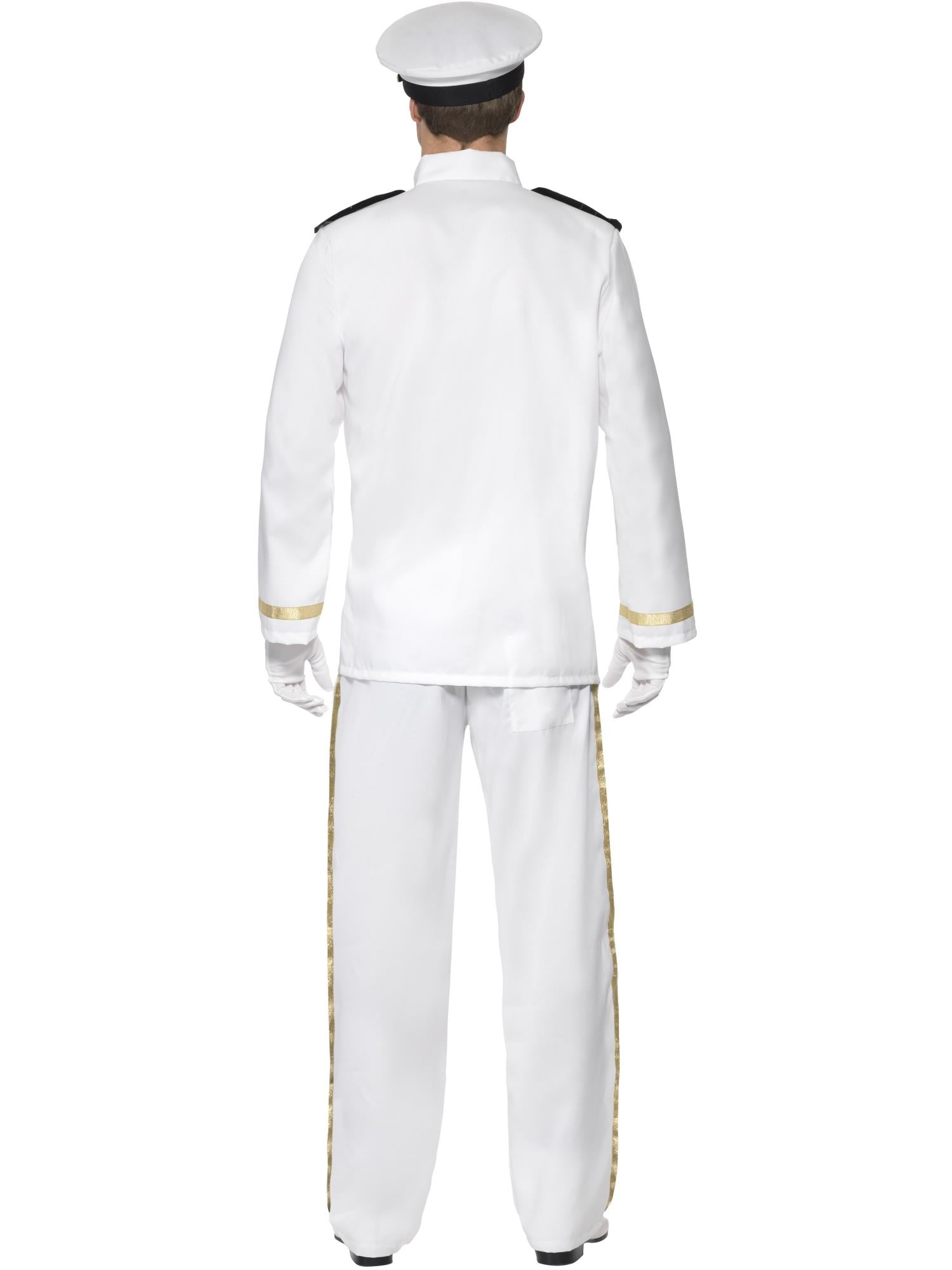 Deluxe Captain Costume, White