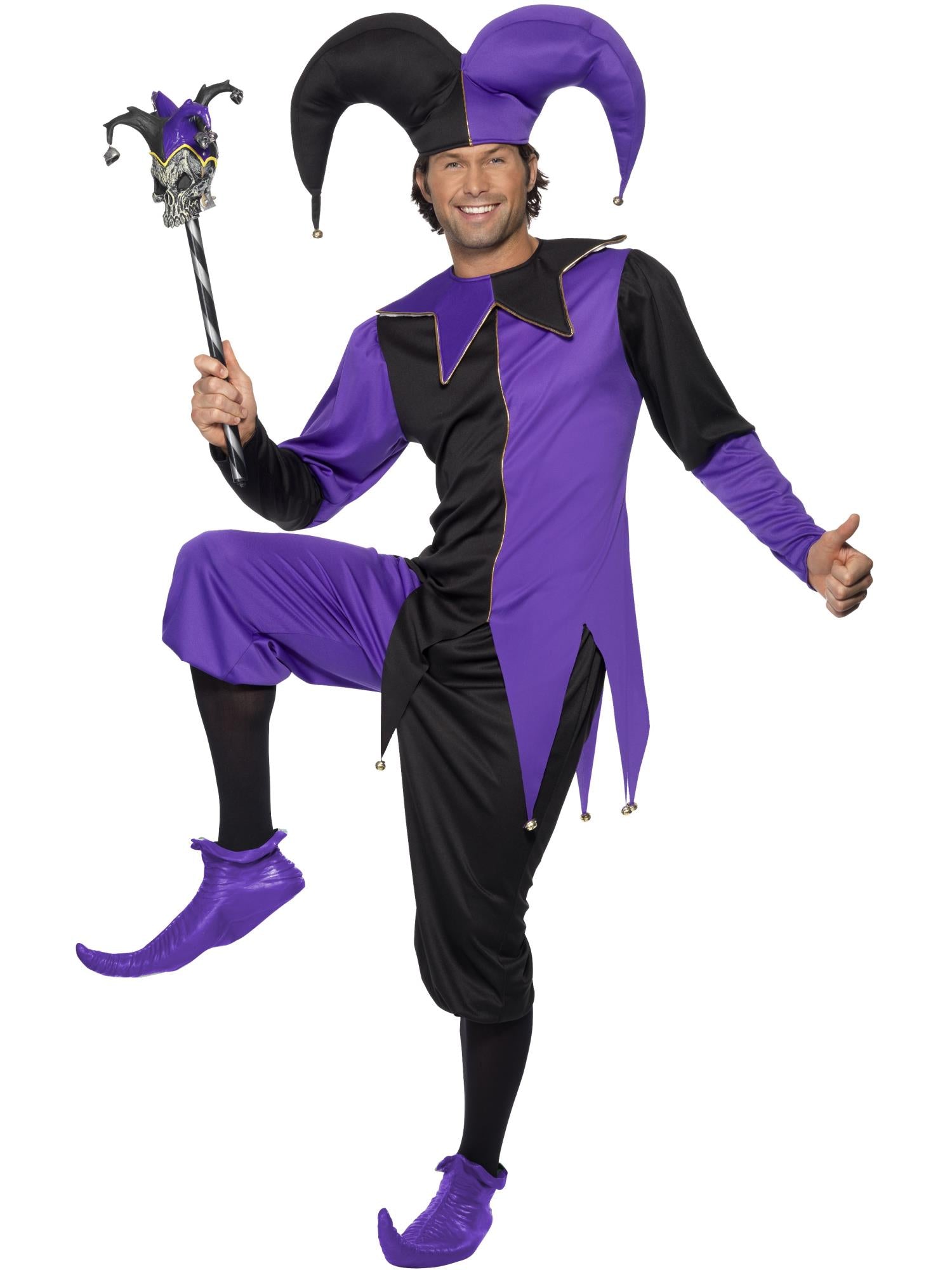 Medieval Jester Costume, Purple