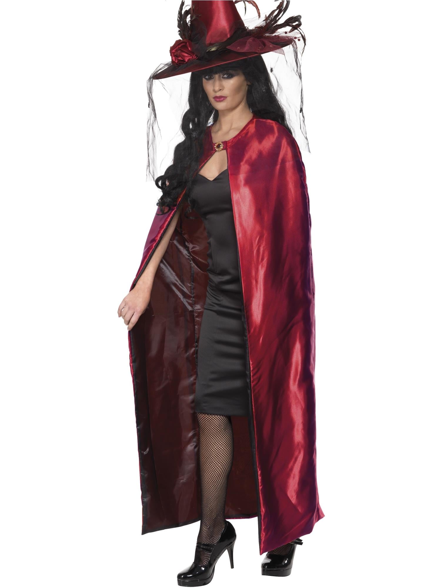 Reversible Cape, Red & Black