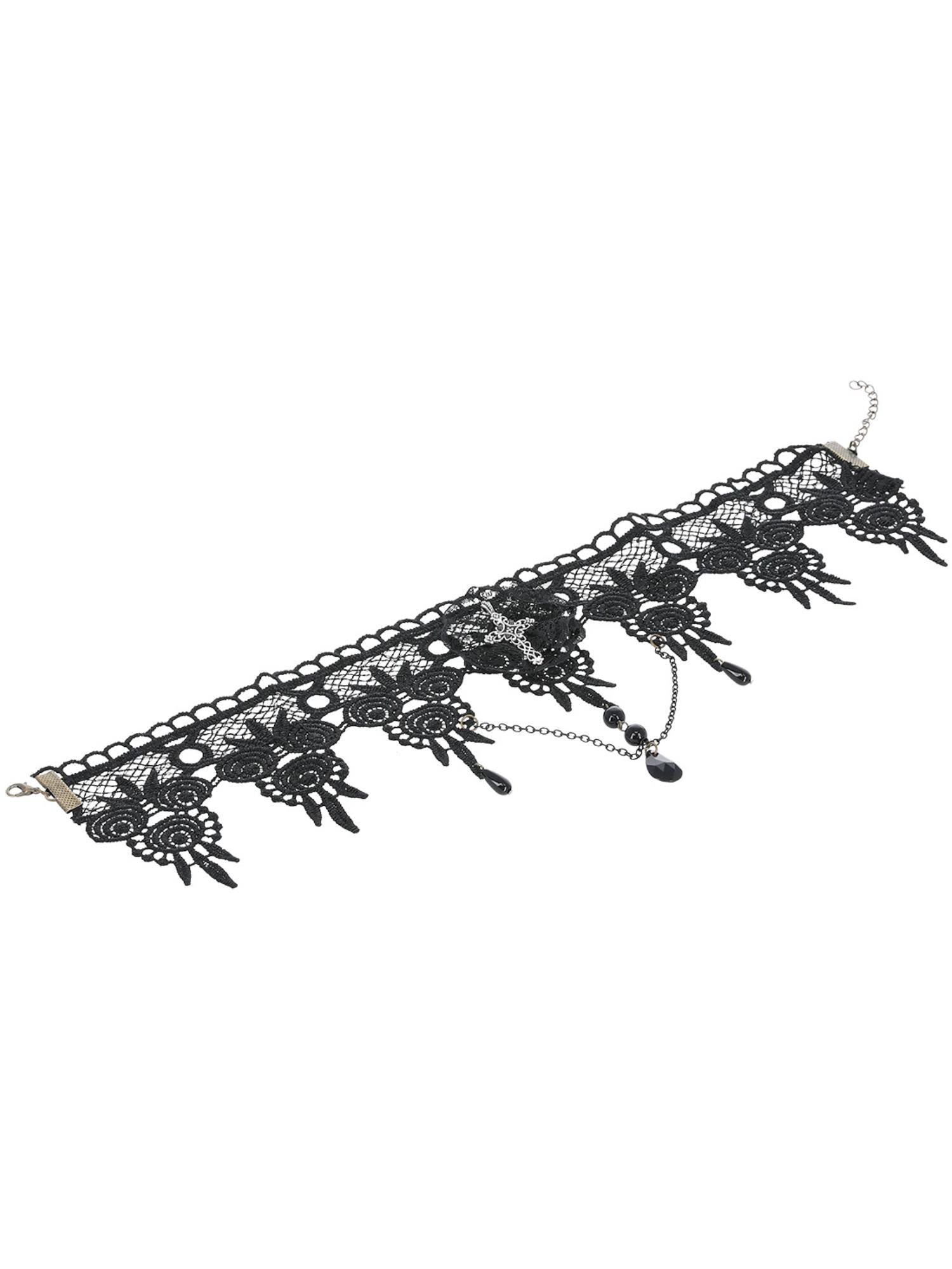 Gothic Lace Choker, Black