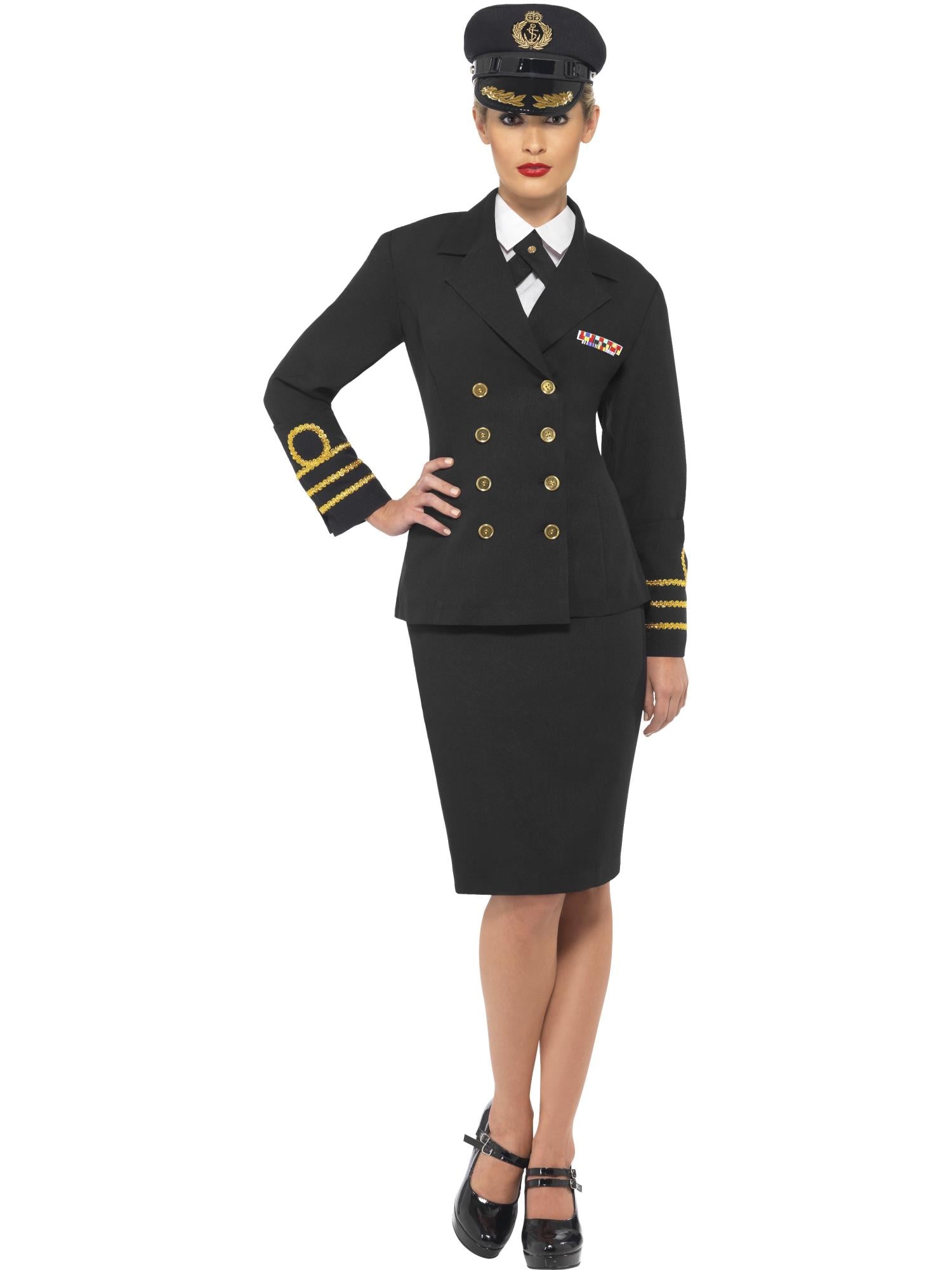 Navy Officer Costume, Black