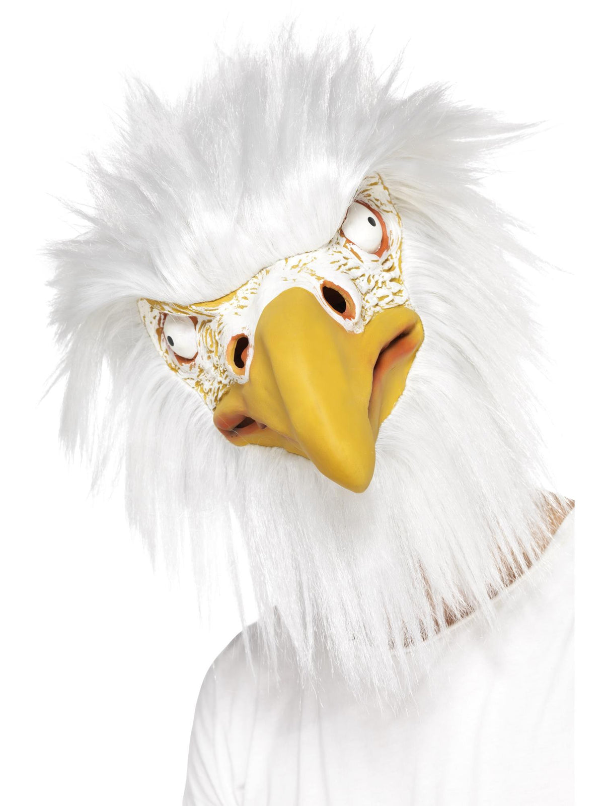 Eagle Mask, Full Overhead, White