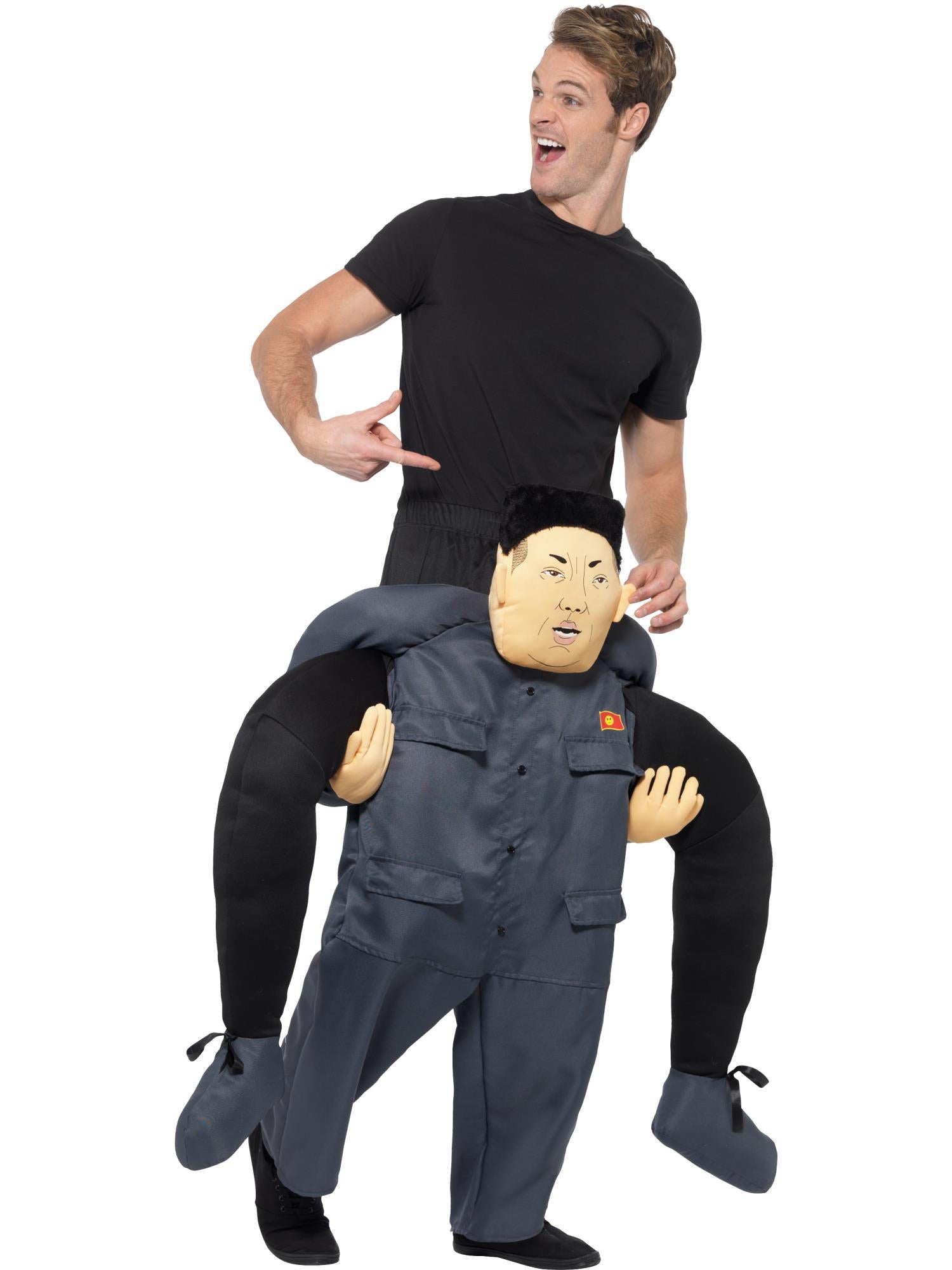 Piggyback Dictator Costume, Grey