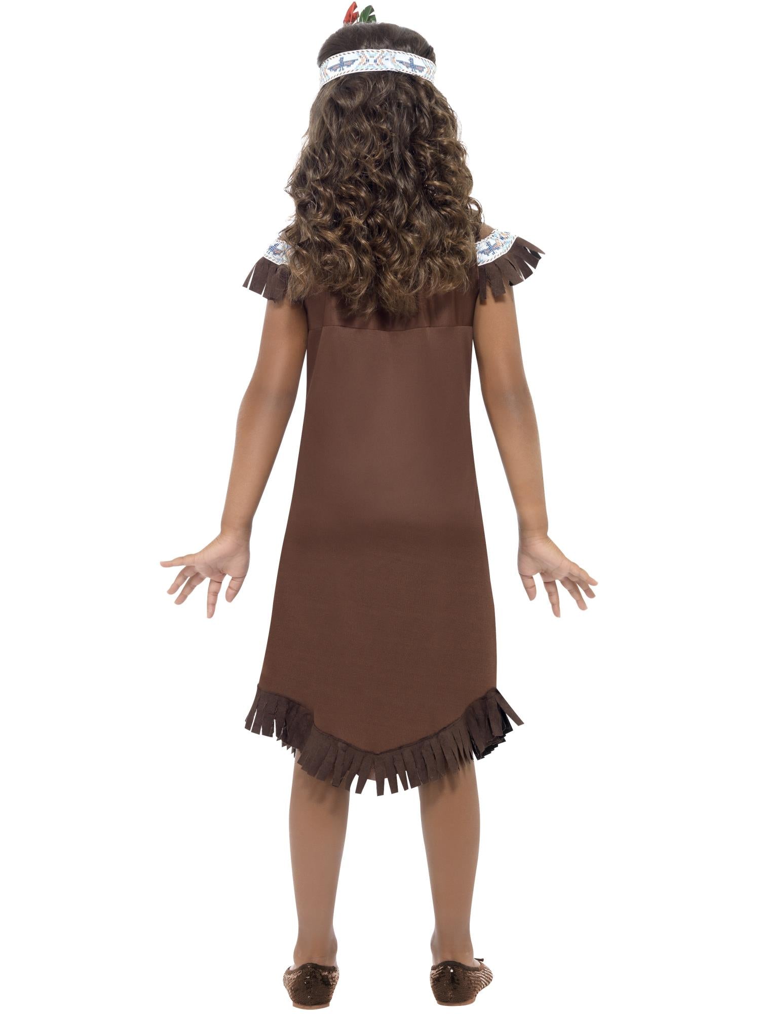 Native American Inspired Girl Costume, Brown