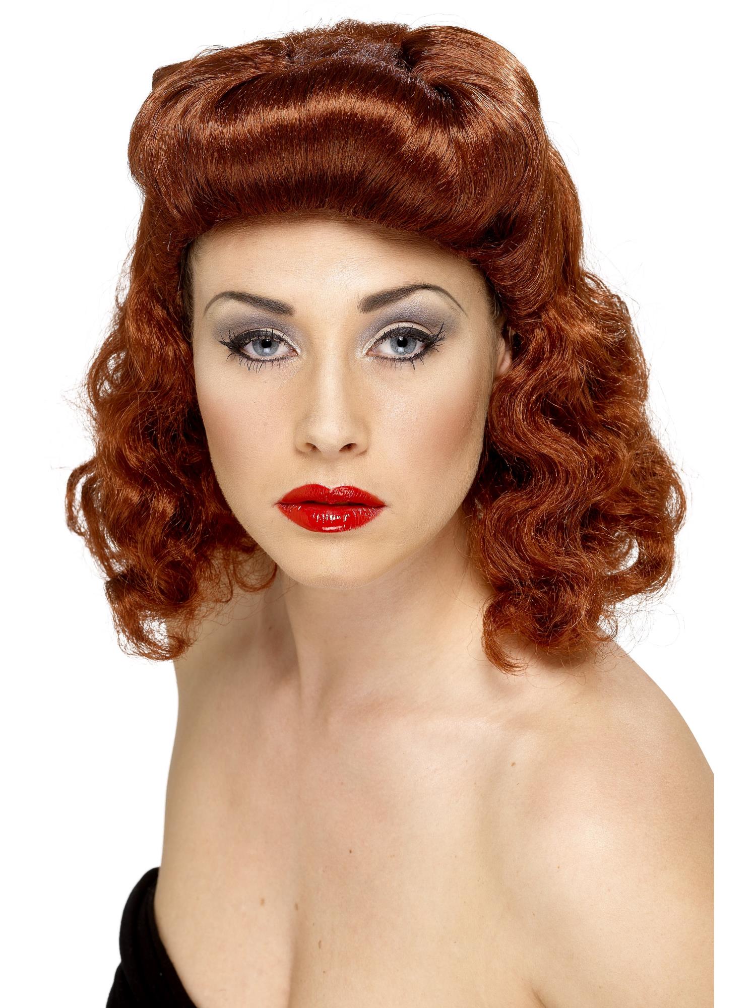 Pin Up Girl Wig, Auburn
