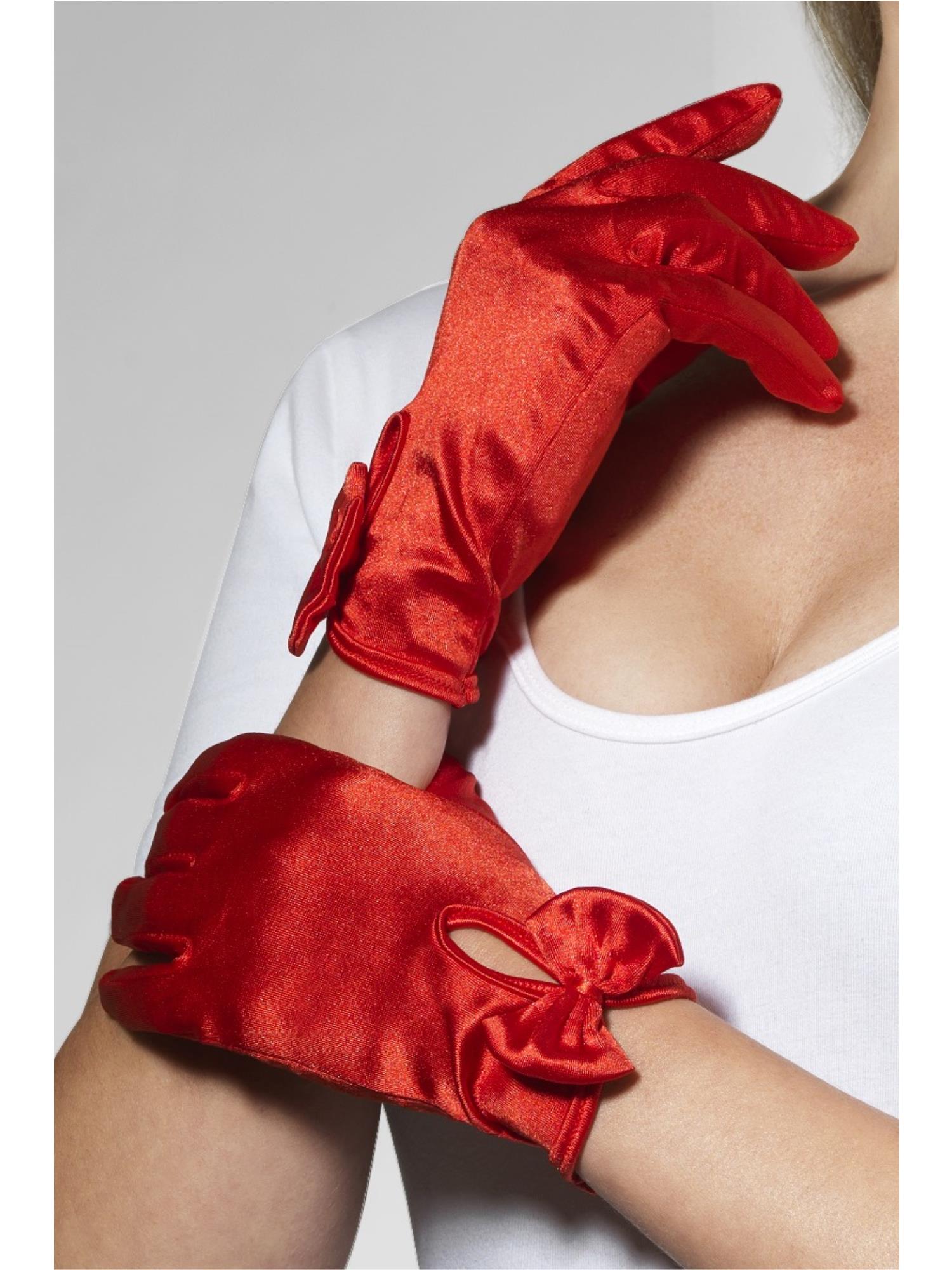 Gloves, Short, Red