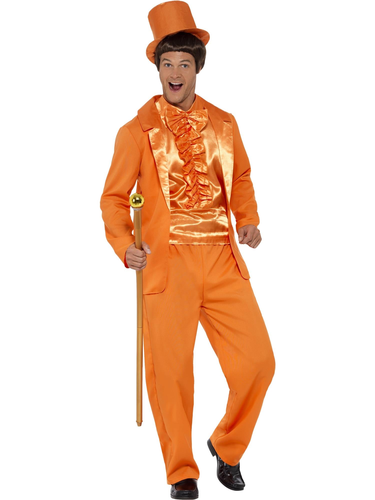 90s Stupid Tuxedo Costume, Orange