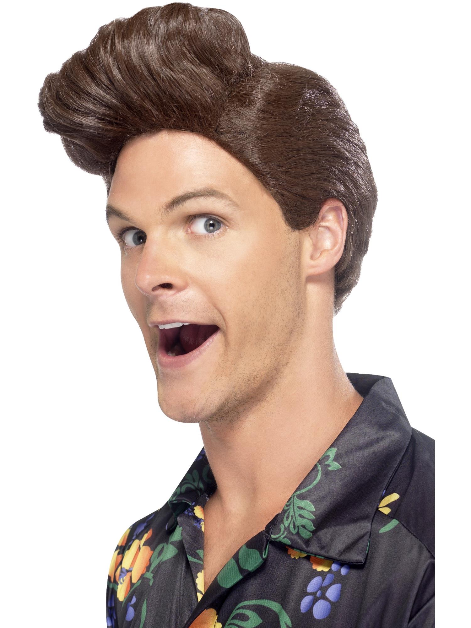 Nineties Detective Wig, Brown