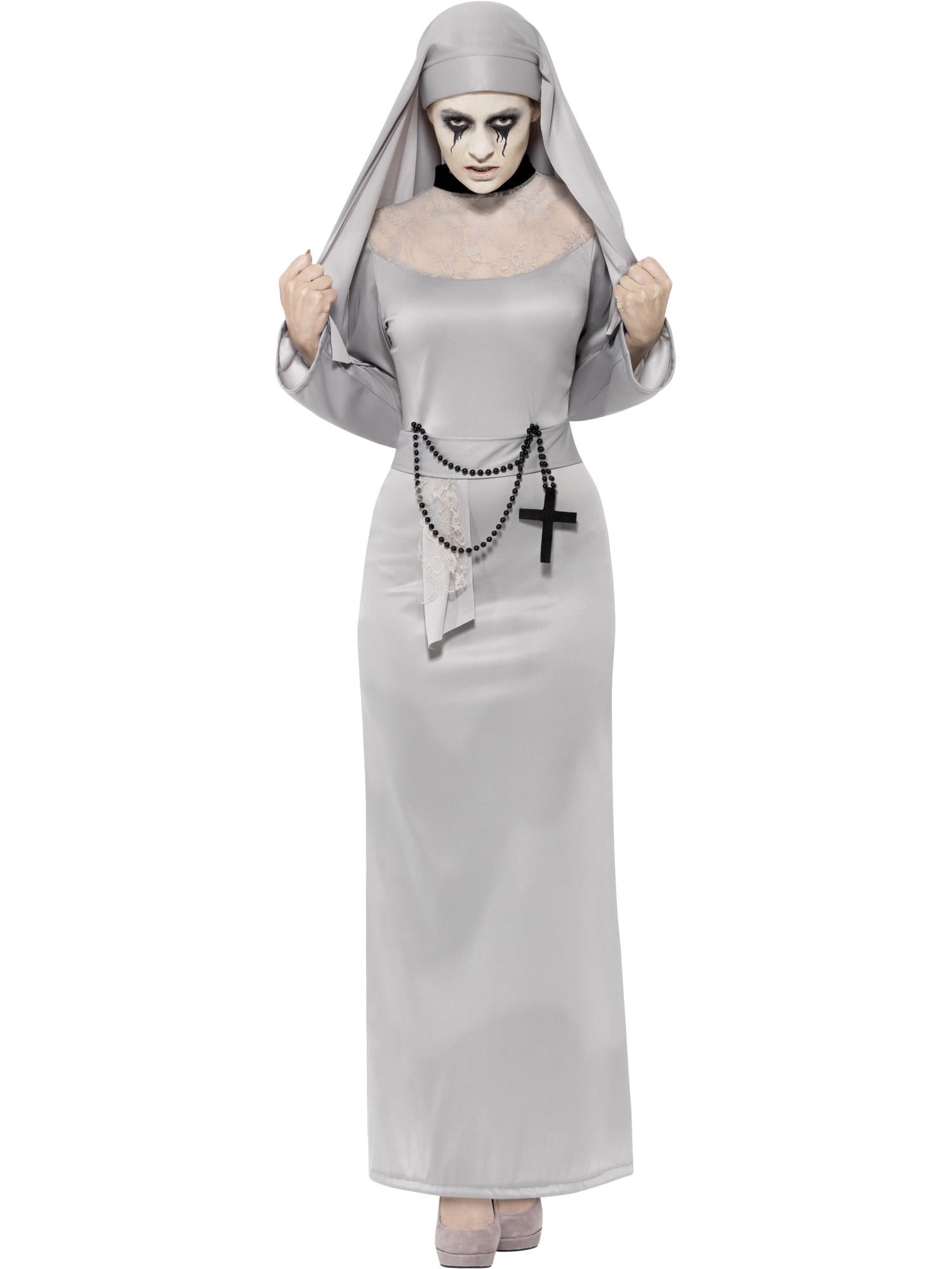 Gothic Nun Costume, Grey