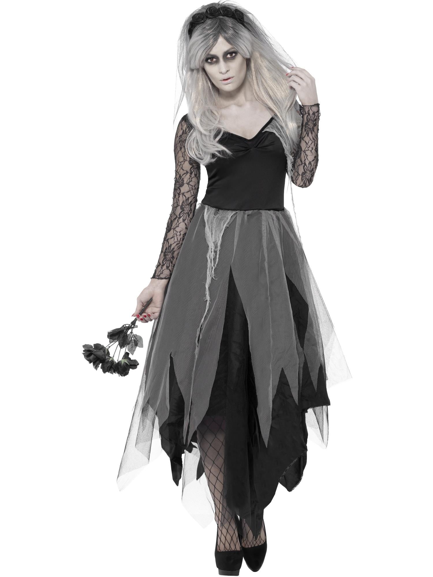 Graveyard Bride Costume, Black