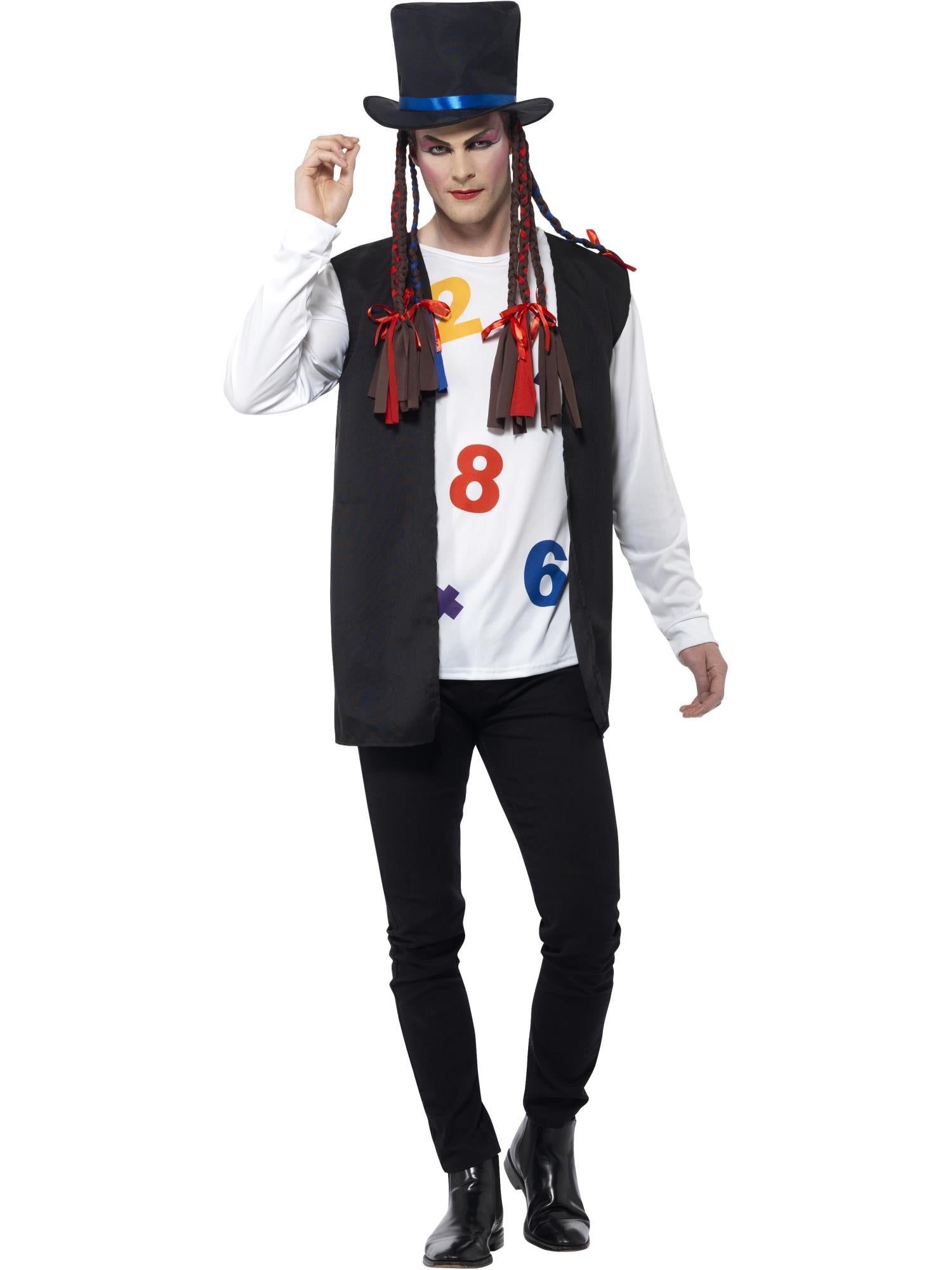 80s Pop Star Costume, Multi-Coloured