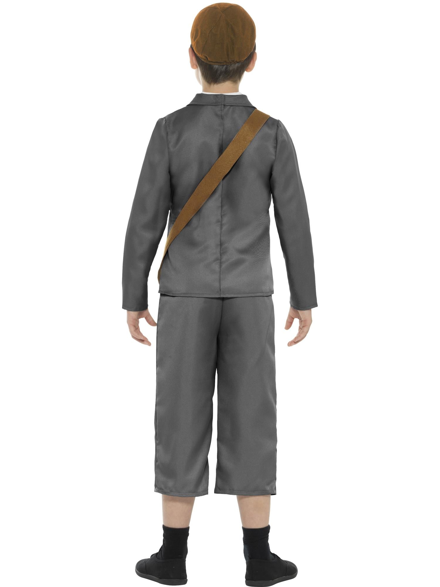WW2 Evacuee Boy Costume, Grey