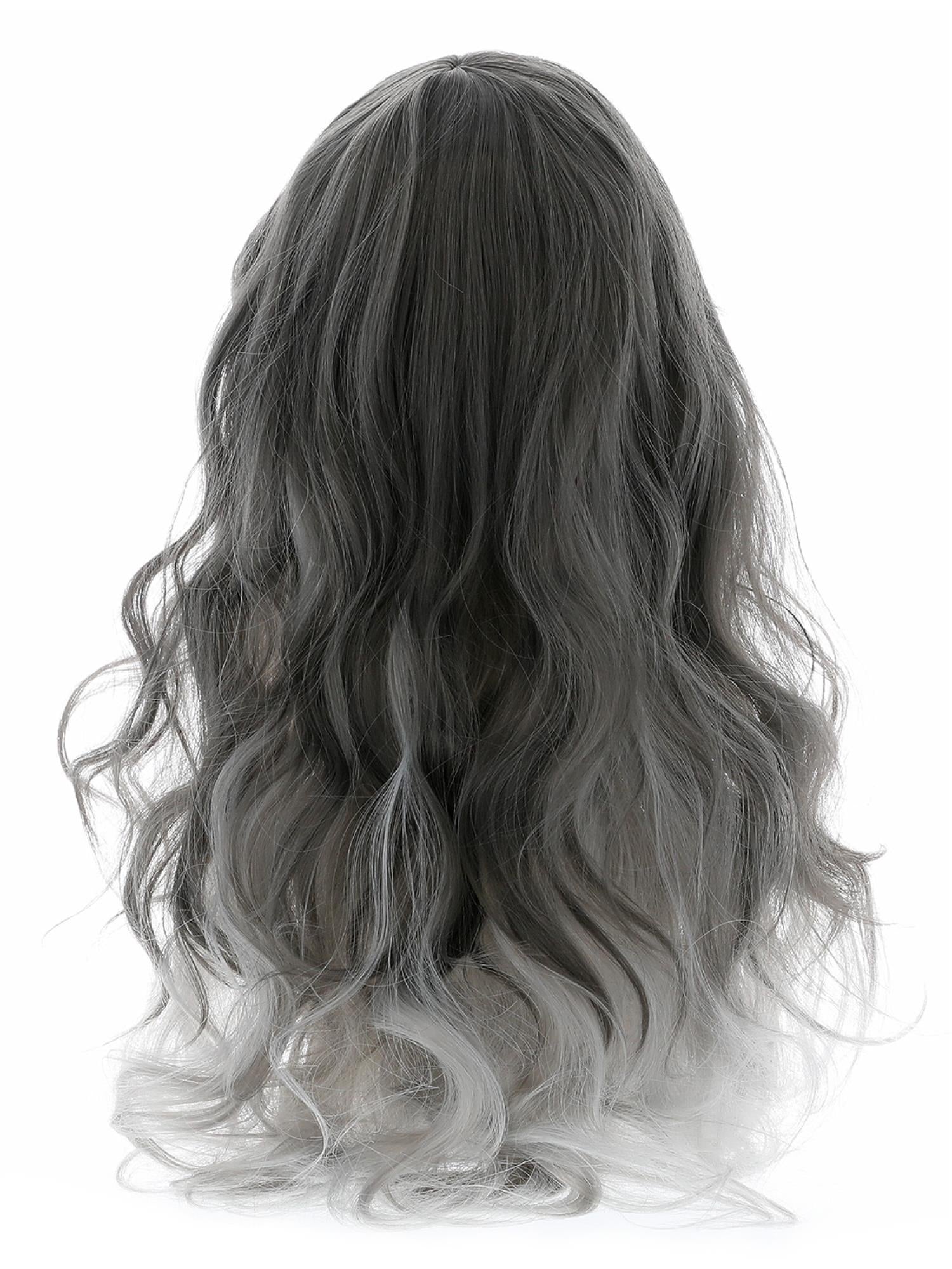 Deluxe Gothic Bride Wig, Grey